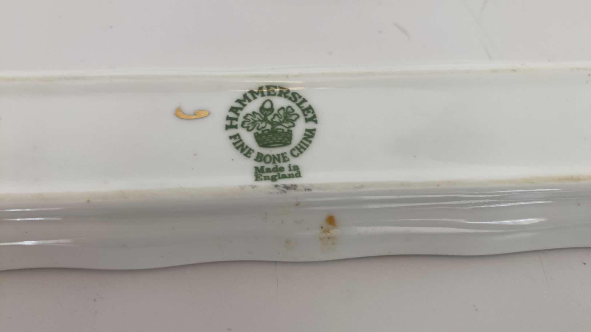 Photo 1 of ROYAL ALBERT “AMERICA BEAUTY” TEA CUP & SAUCER, SOUTHINGTON CHUNA PLATTER & HAMNERSLEY CHINA RECTANGULAR DISH