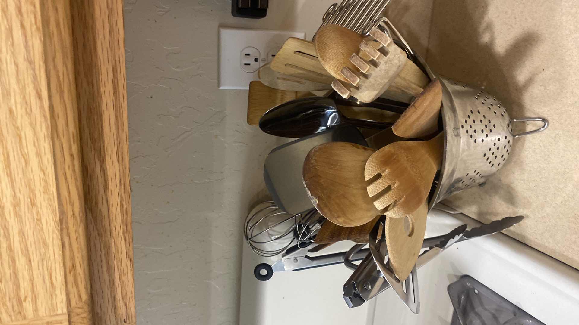 Photo 1 of COLANDER WITH COOKING TOOLS