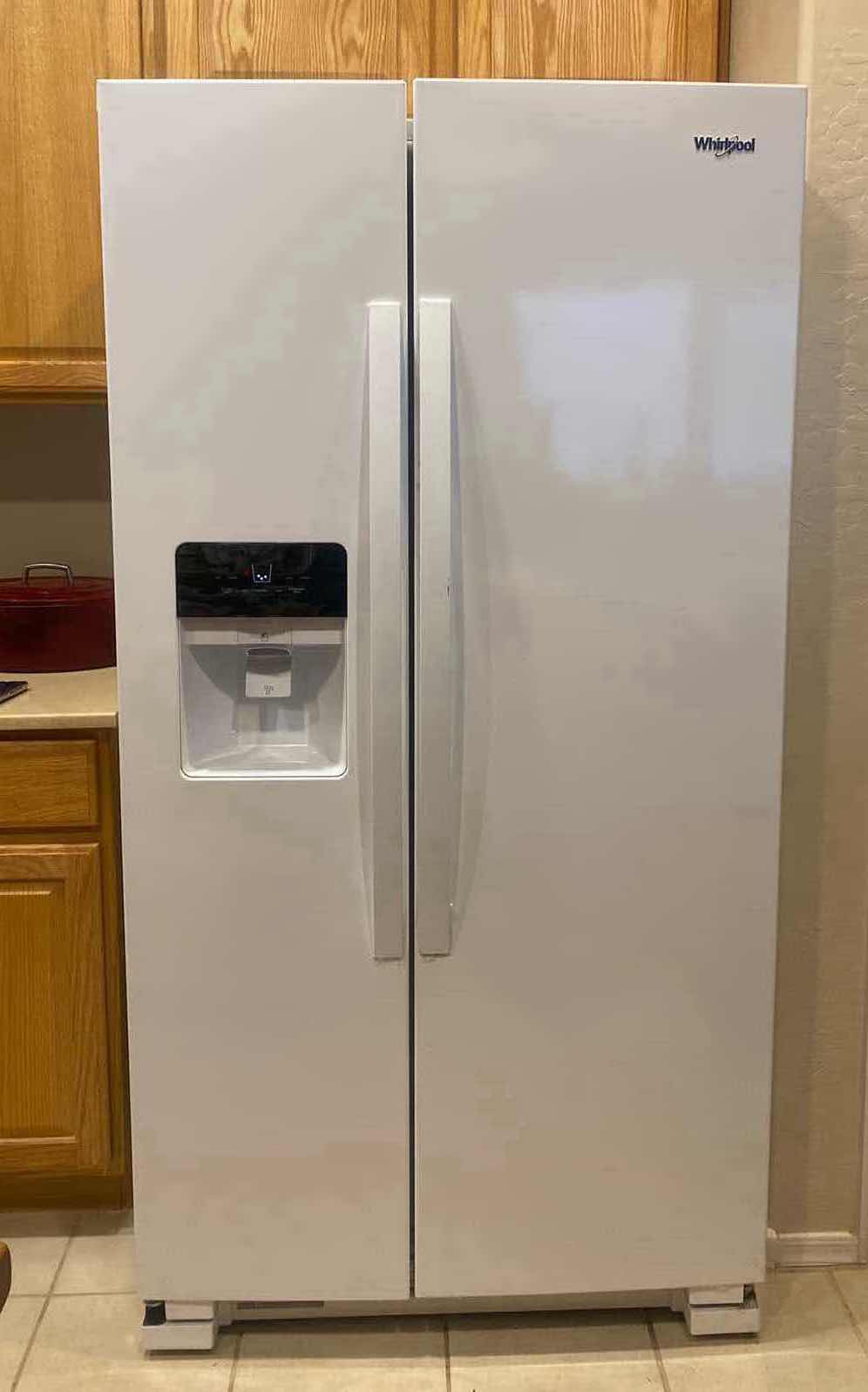 View 1 of WHIRLPOOL SIDE BY SIDE REFRIGERATOR 36” x 30 1/2” H 69 3/4”