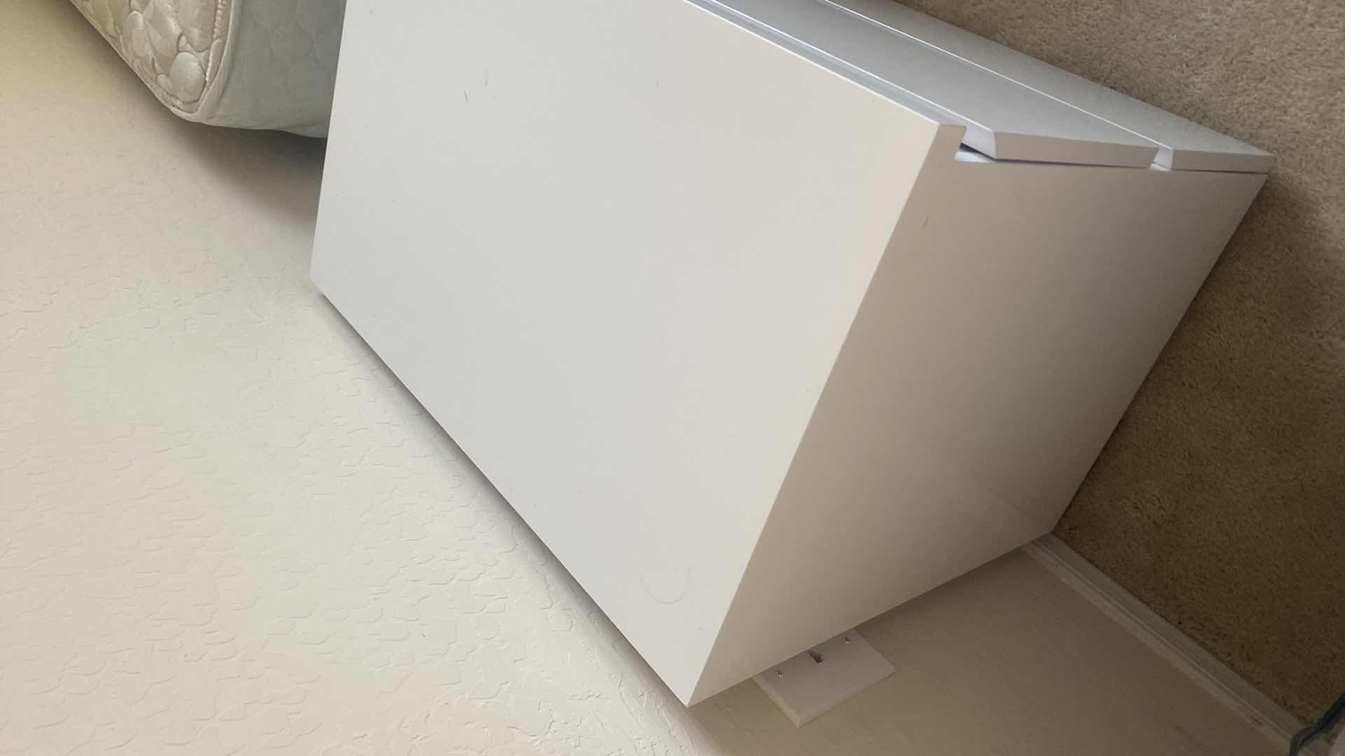 Photo 1 of WHITE HIGH GLOSS NIGHTSTAND 24” x 16” H 21 1/2”