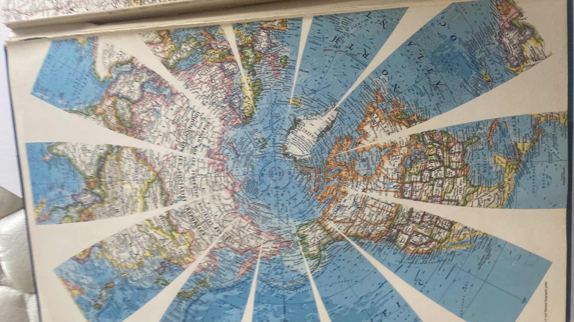 Photo 1 of VINTAGE 1963 NATIONAL GEOGRAPHIC ATLAS OF THE WORLD BOOK