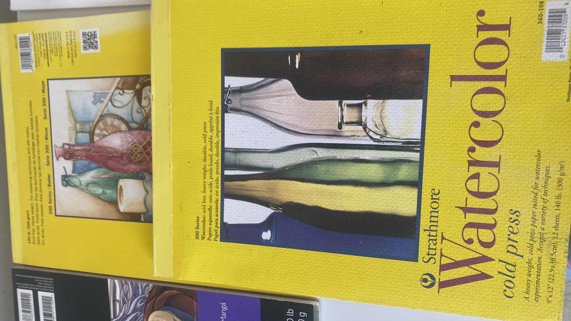 Photo 1 of ART SUPPLIES - BOOKS & SKETCH/WATERCOLOR PADS