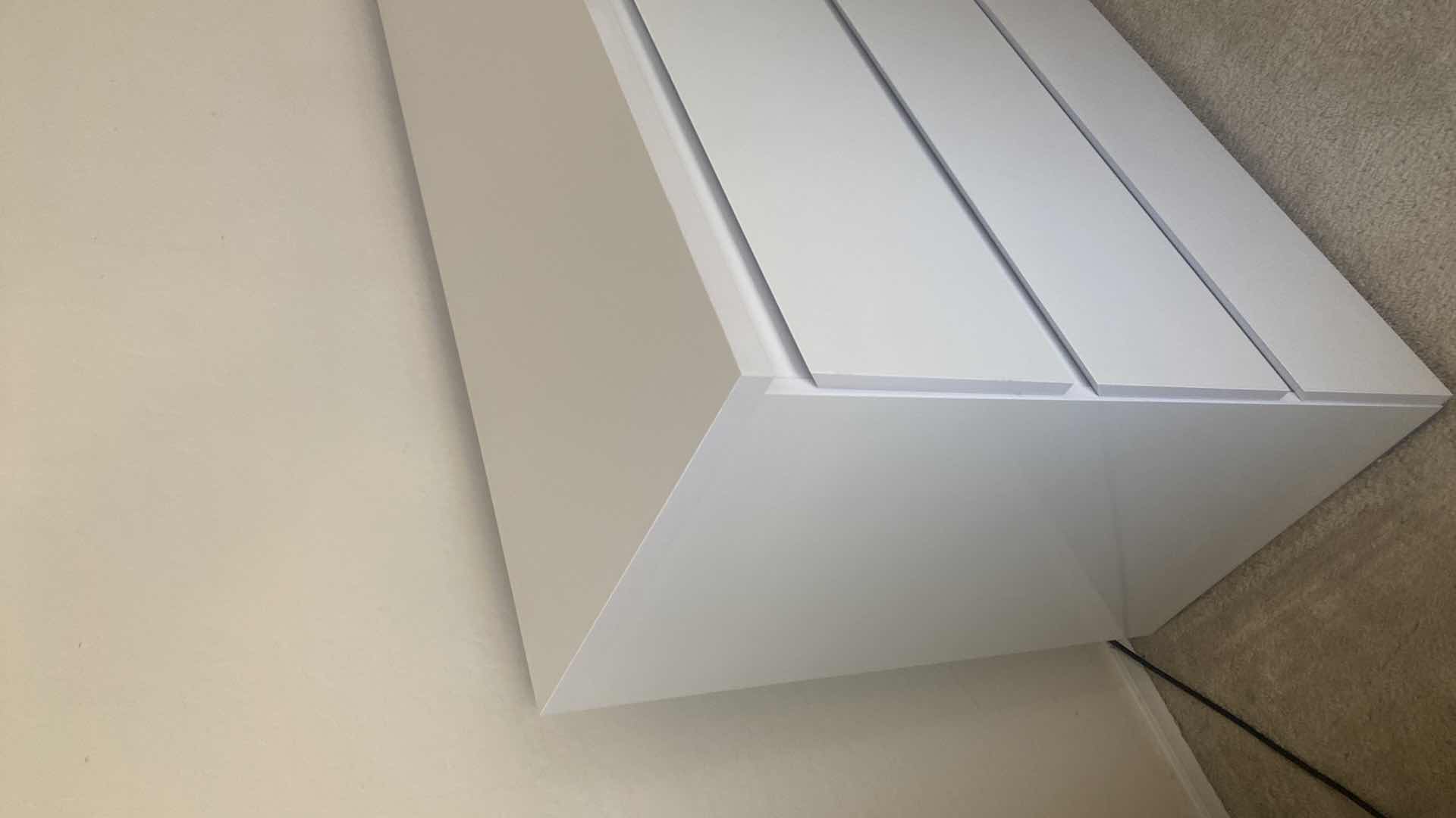 Photo 1 of WOOD WHITE HIGH GLOSS 6 DRAWER DRESSER 66“ x 18 1/2“ H 33”