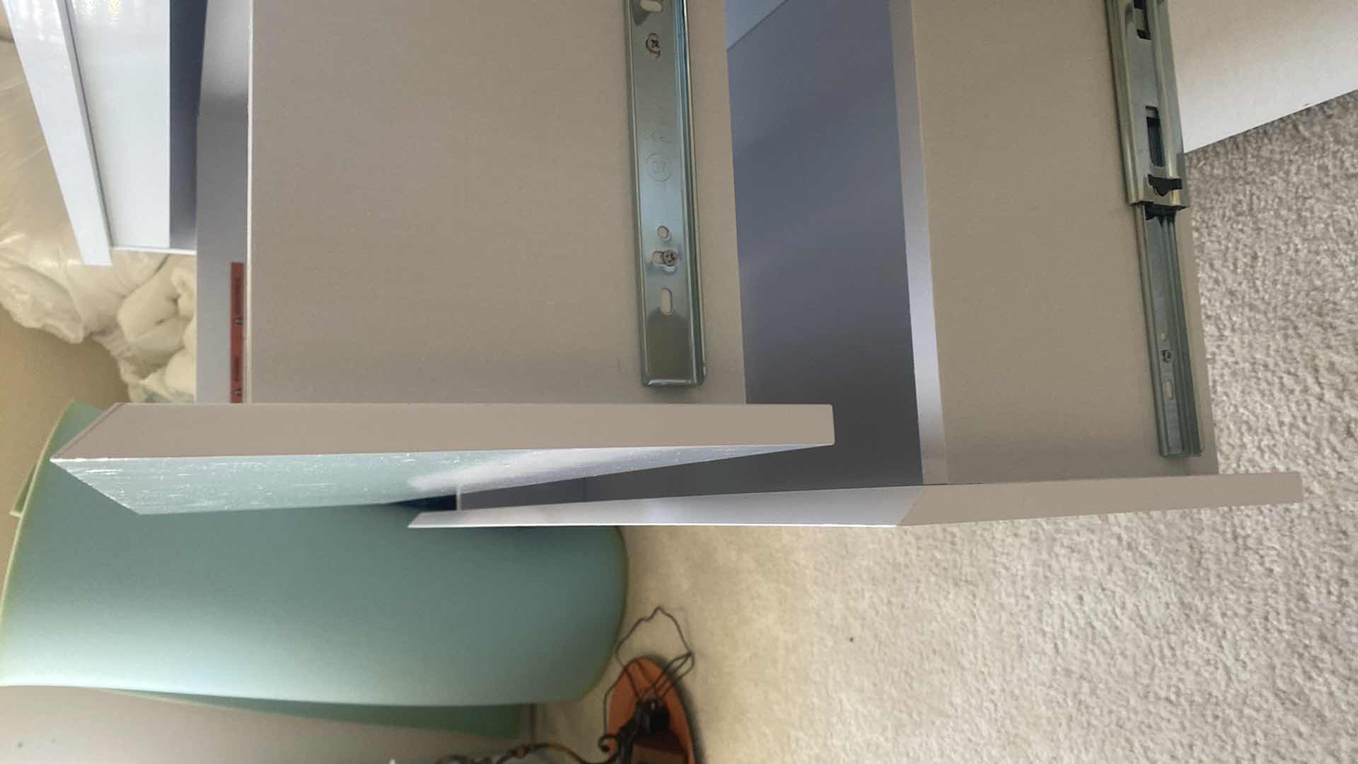 Photo 1 of WOOD WHITE HIGH GLOSS 6 DRAWER DRESSER 66“ x 18 1/2“ H 33”