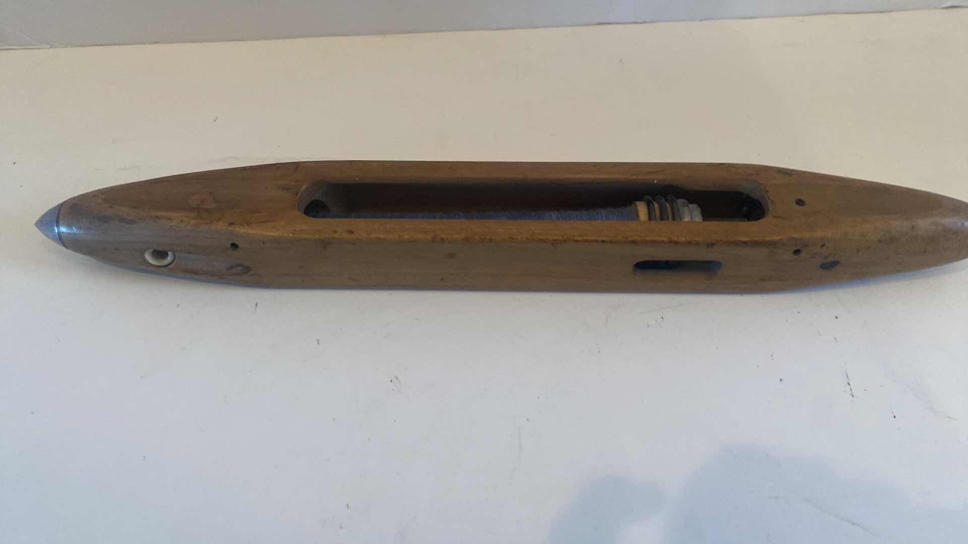 Photo 1 of ANTIQUE WOOD LOOM SHUTTLE 14”