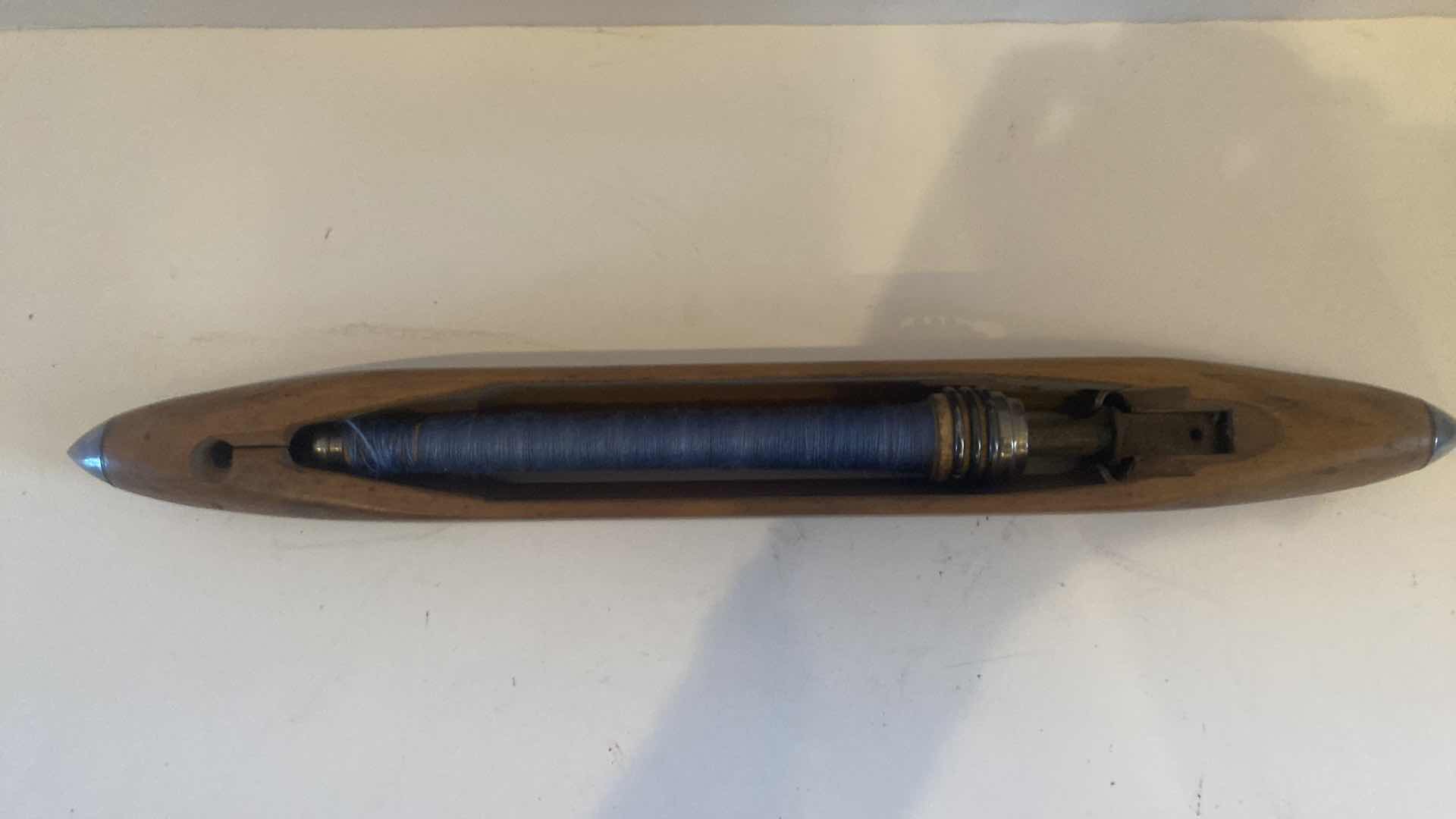 Photo 1 of ANTIQUE WOOD LOOM SHUTTLE 14”