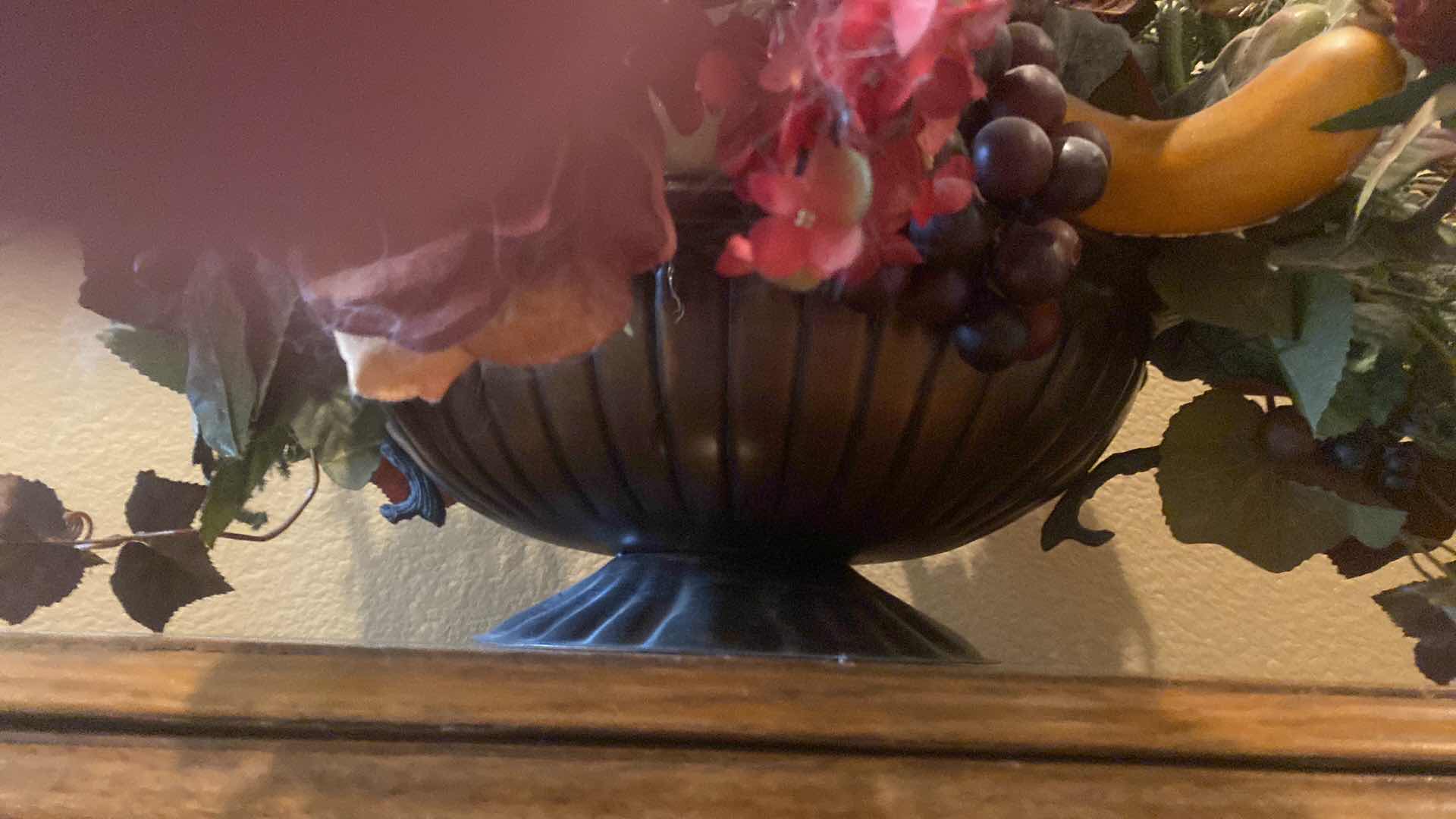 Photo 1 of FALL FAUX FLORAL IN METAL CONTAINER 33” x 17”