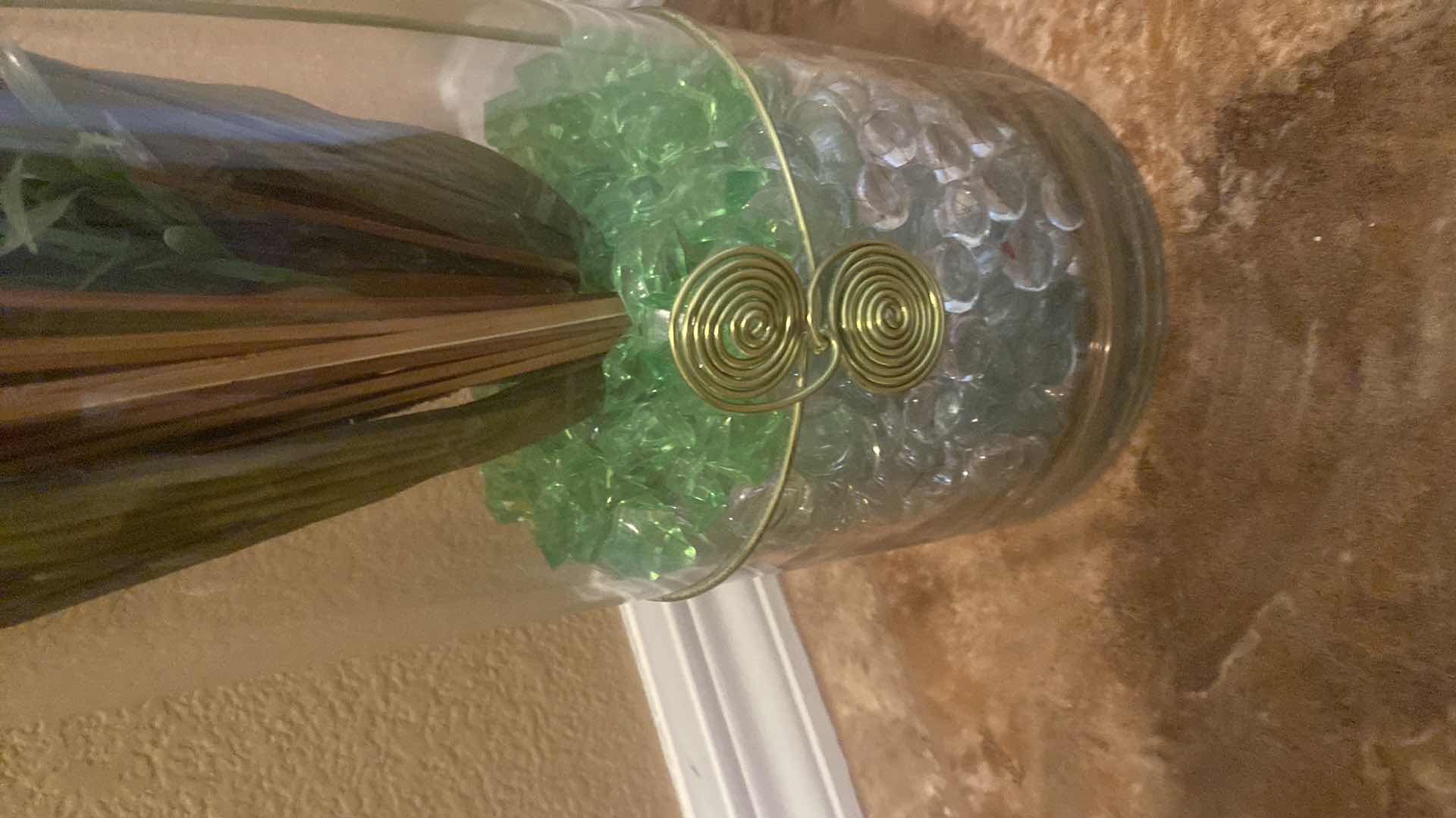 Photo 1 of 3-GLASS VASES LARGE 6” x 20”