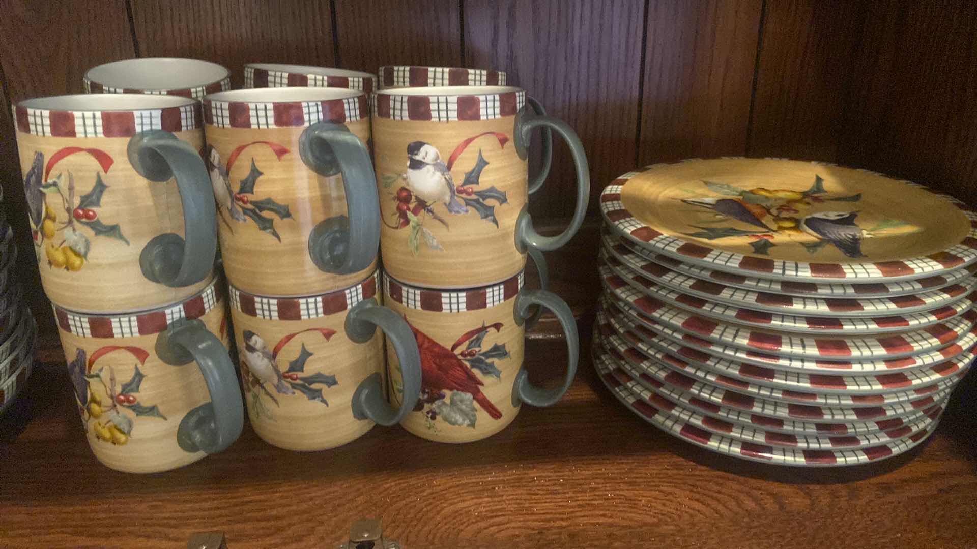 Photo 1 of 24-LENOX WINTER GREETINGS EVERYDAY 8 1/2” PLATES & MUGS