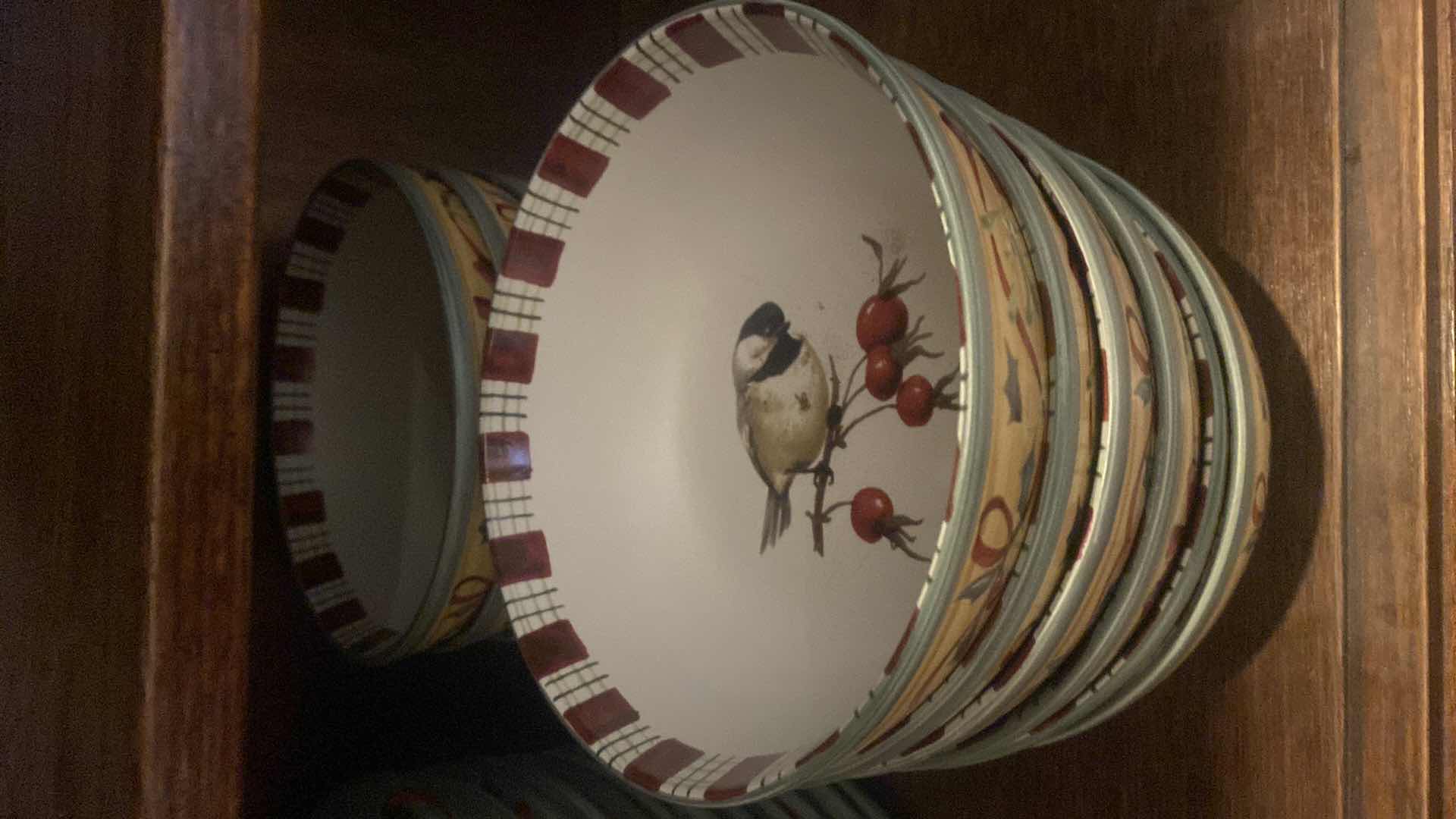 Photo 1 of  24-LENOX WINTER GREETINGS EVERYDAY DINNER PLATES & BOWLS