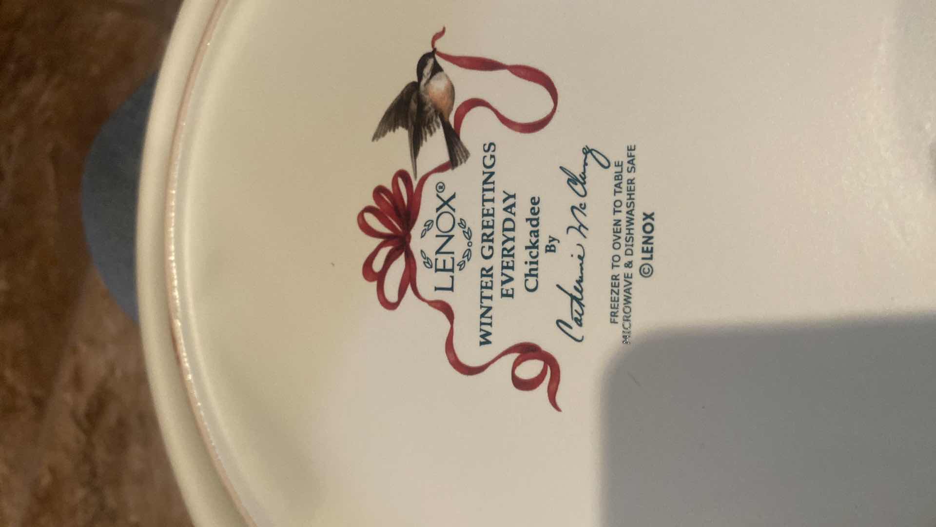 Photo 1 of  24-LENOX WINTER GREETINGS EVERYDAY DINNER PLATES & BOWLS