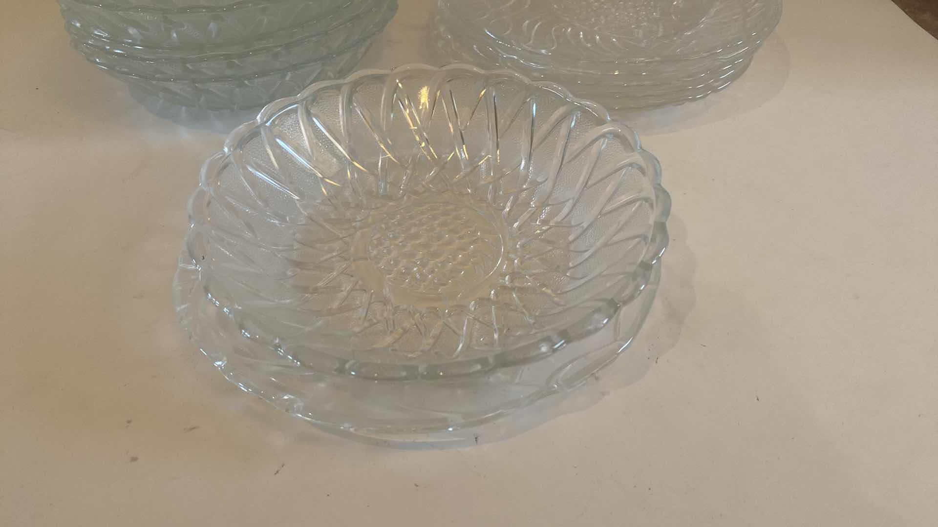 Photo 1 of 12-GLASS PLATES AND BOWLS
