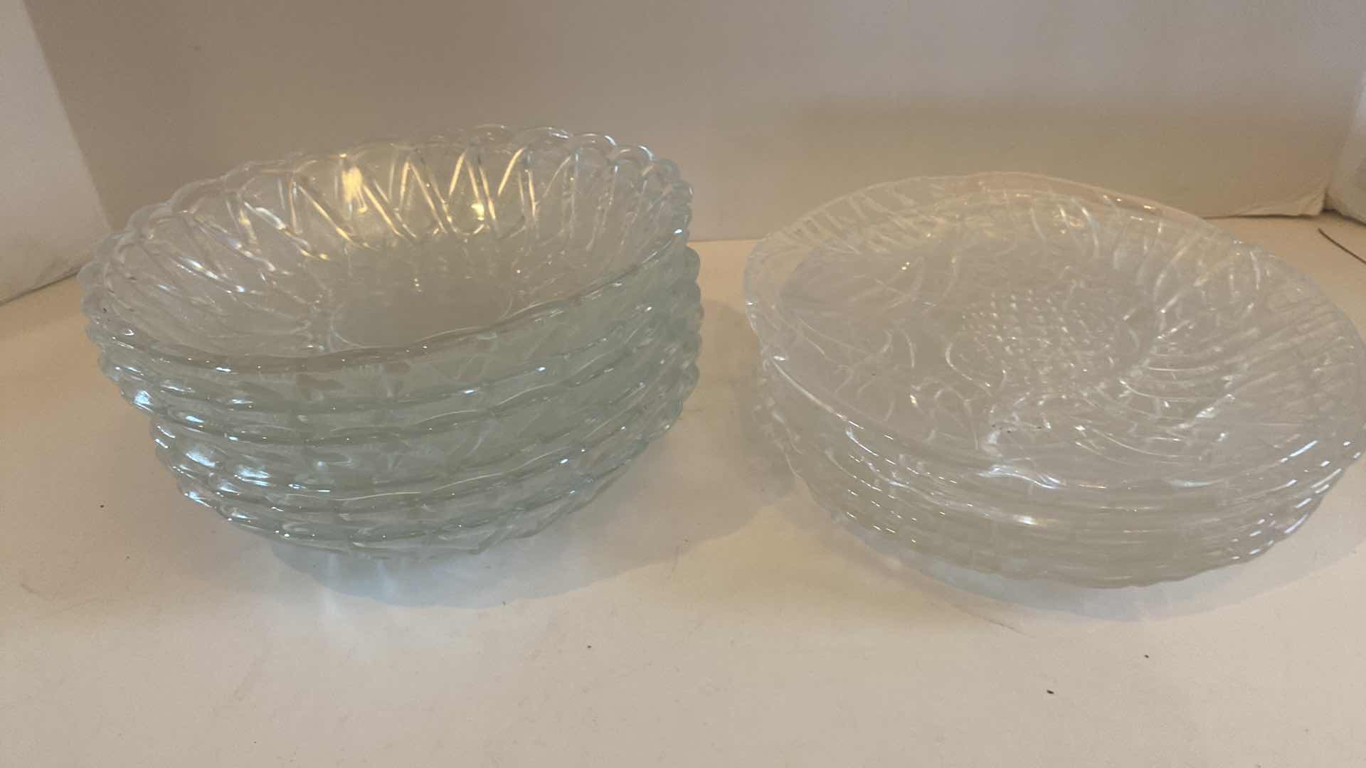Photo 1 of 12-GLASS PLATES AND BOWLS