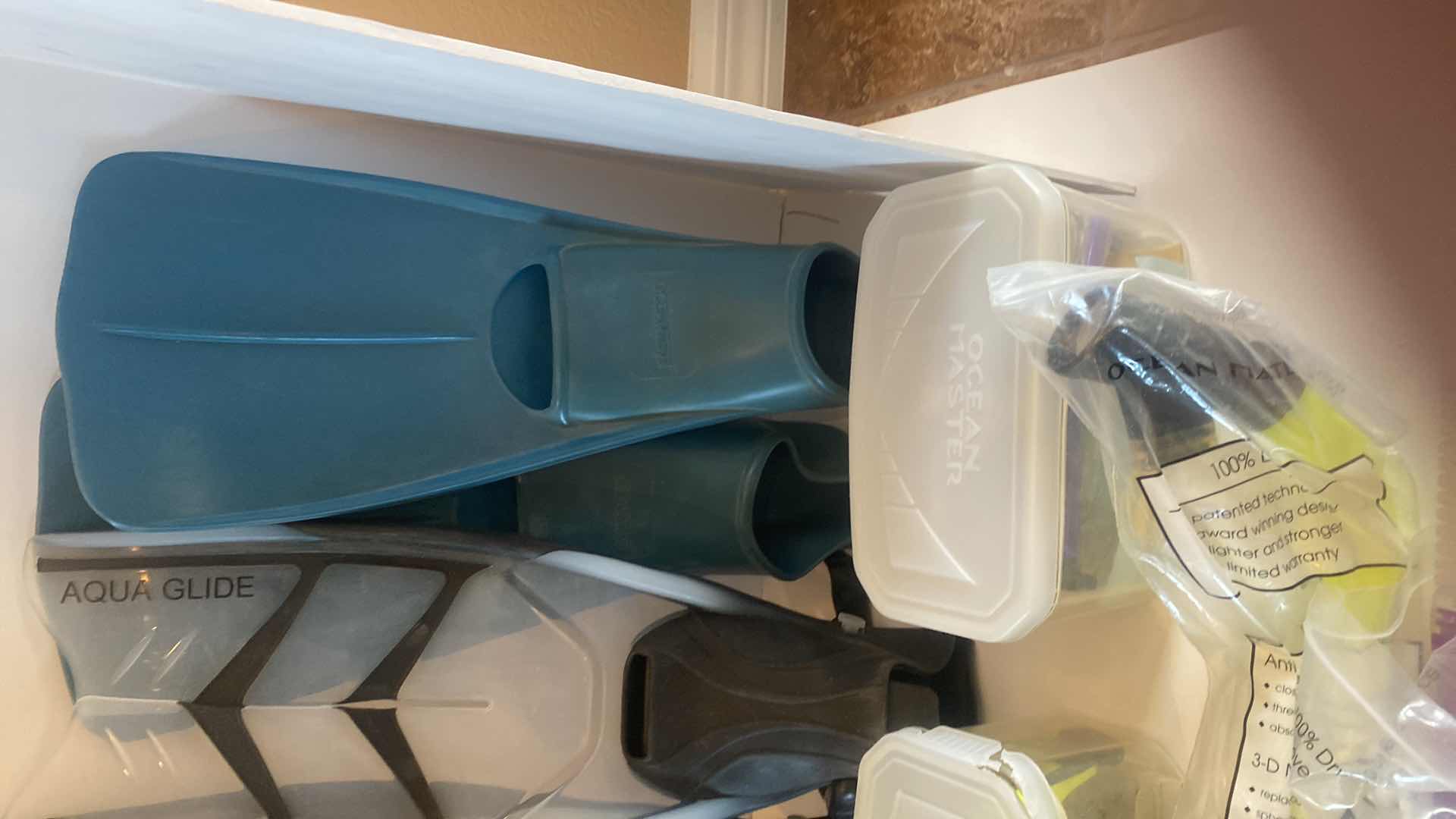 Photo 1 of 2-SETS FINS SNORKELS & MASKS IN GEAR BACKPACK BAG