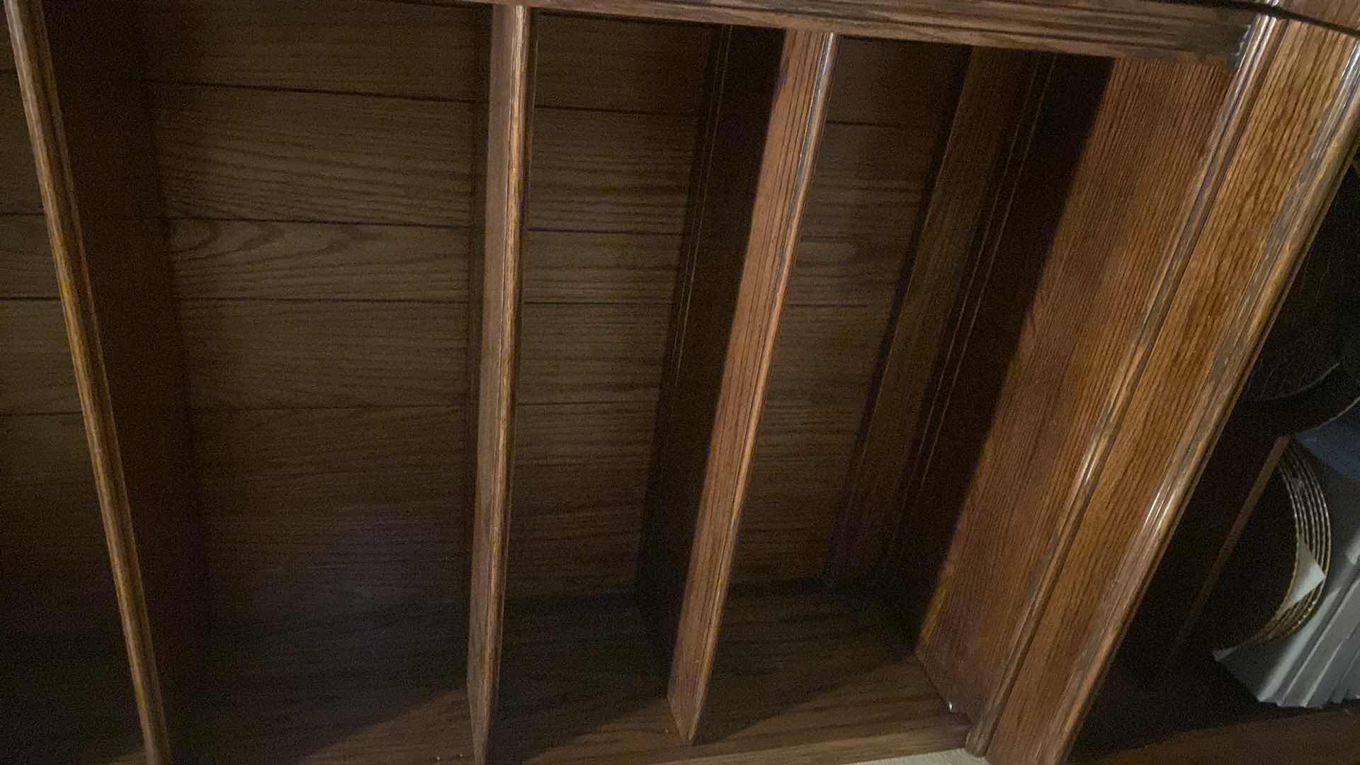 Photo 1 of DARK WOOD BOOKCASE 34“ x 16“ H 80”