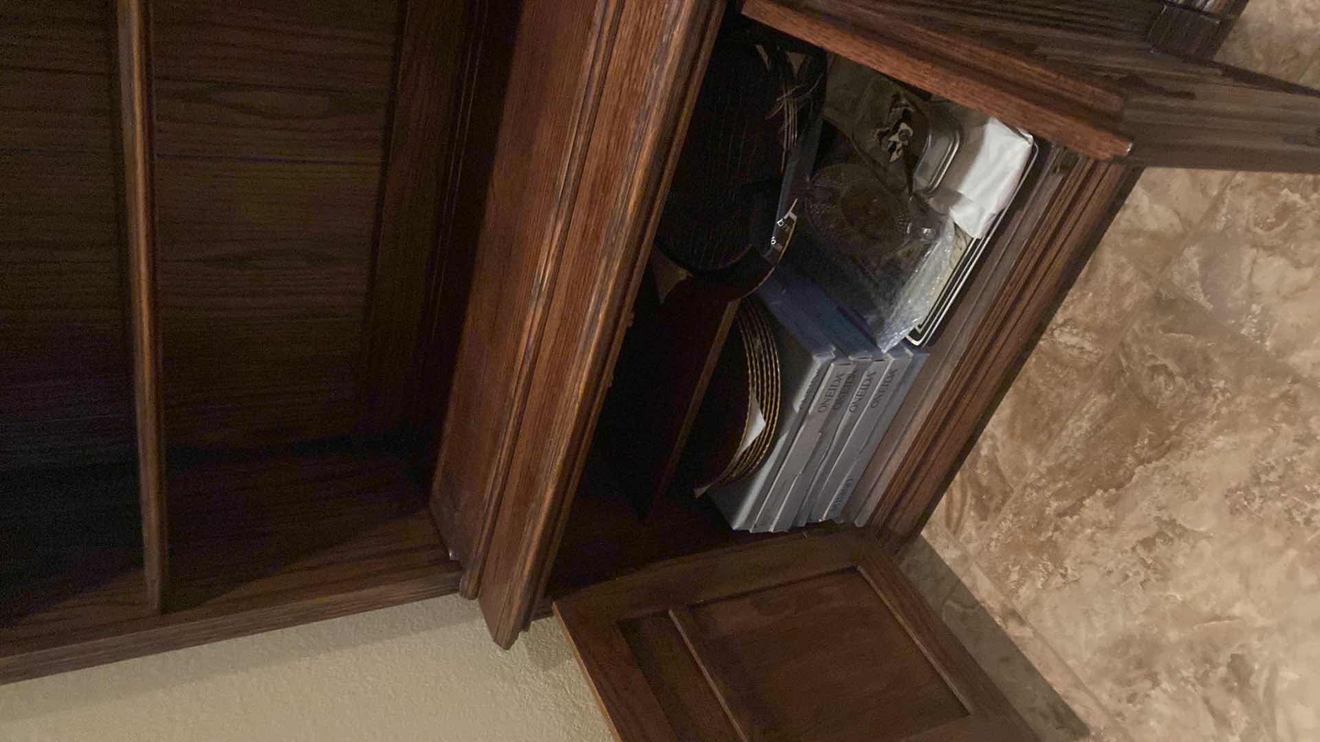 Photo 1 of DARK WOOD BOOKCASE 34“ x 16“ H 80”