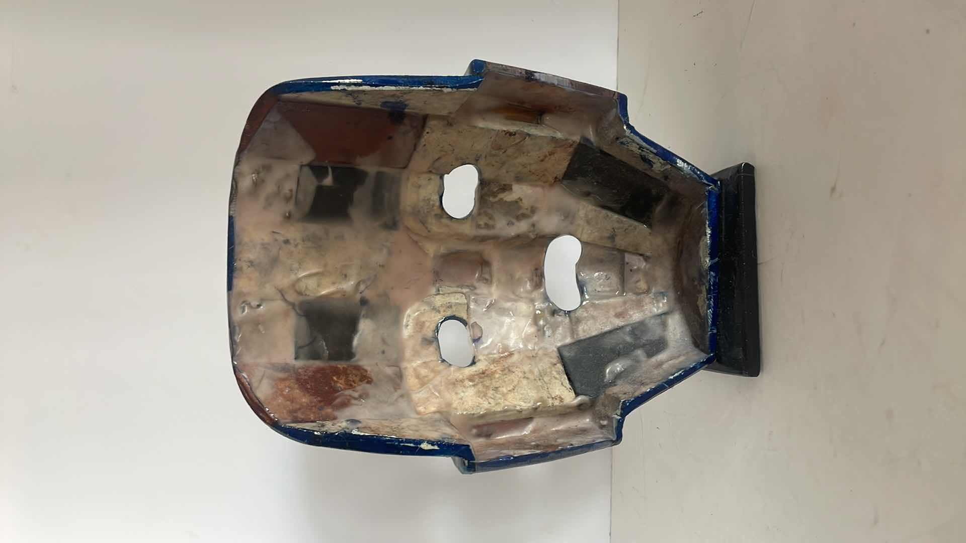 Photo 1 of 1970'S AZTEC MAYAN TESSELLATED SEMI-PRECIOUS STONE MASK  9”H