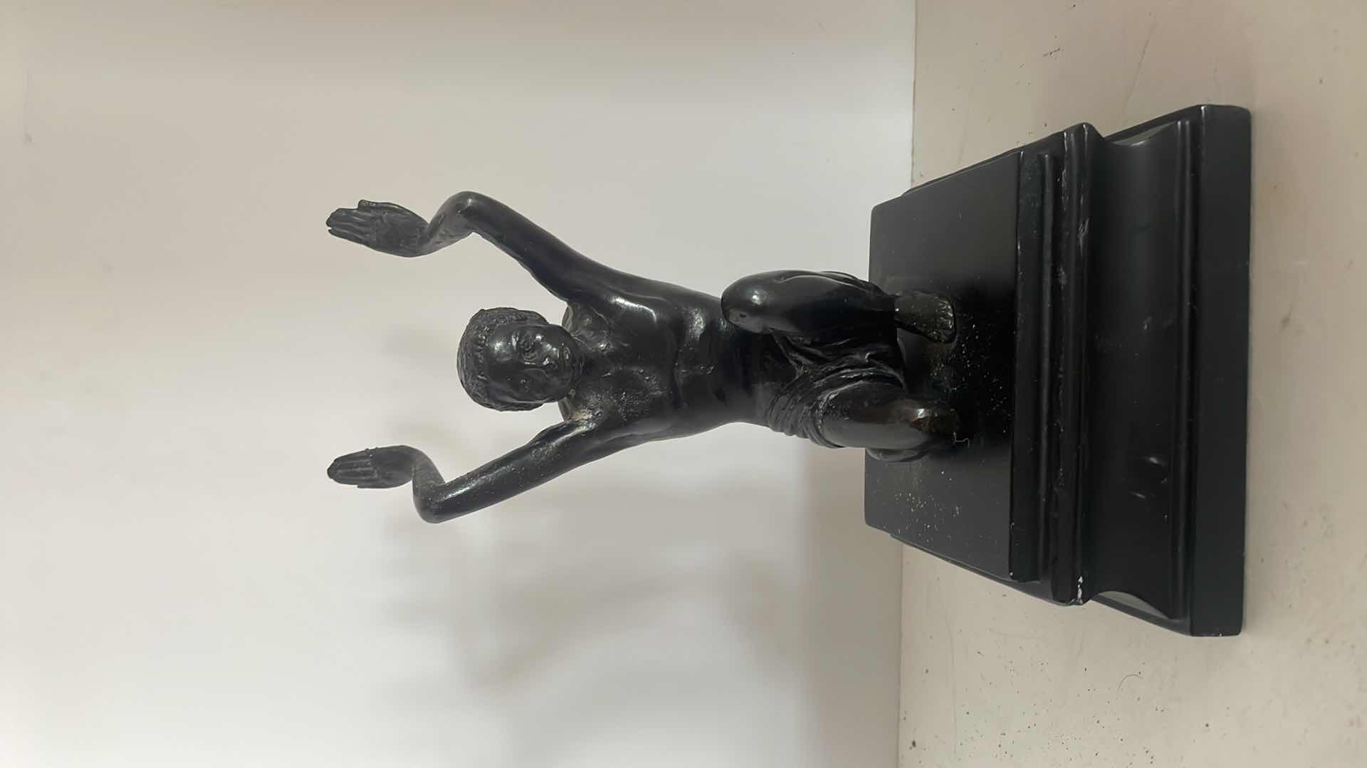 Photo 1 of ART DECO BRONZE BOOKENDS 9”H