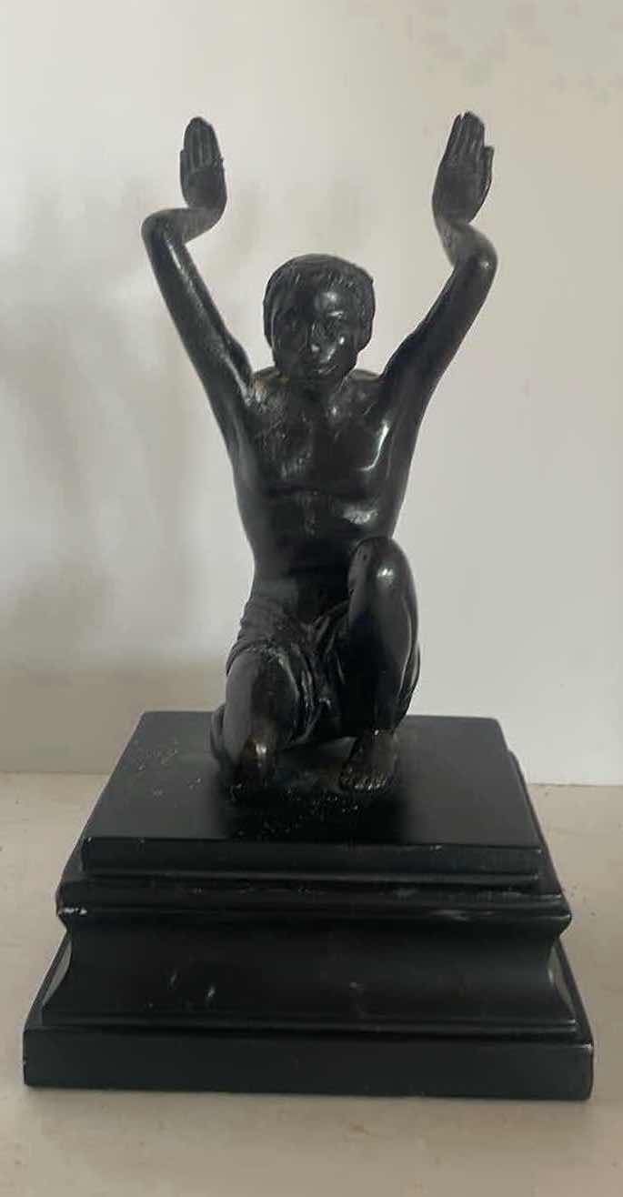Photo 1 of ART DECO BRONZE BOOKENDS 9”H