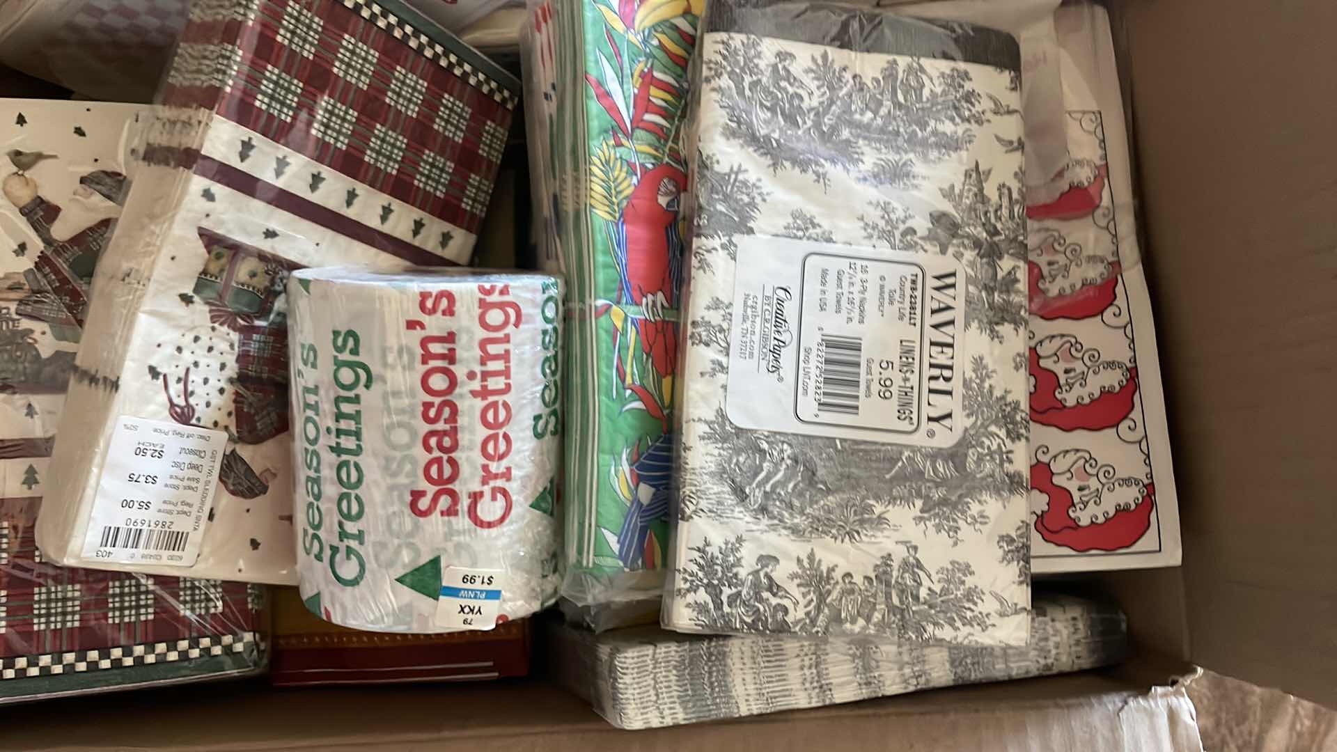 Photo 1 of BOX OF DECORATIVE PAPER PRODUCTS