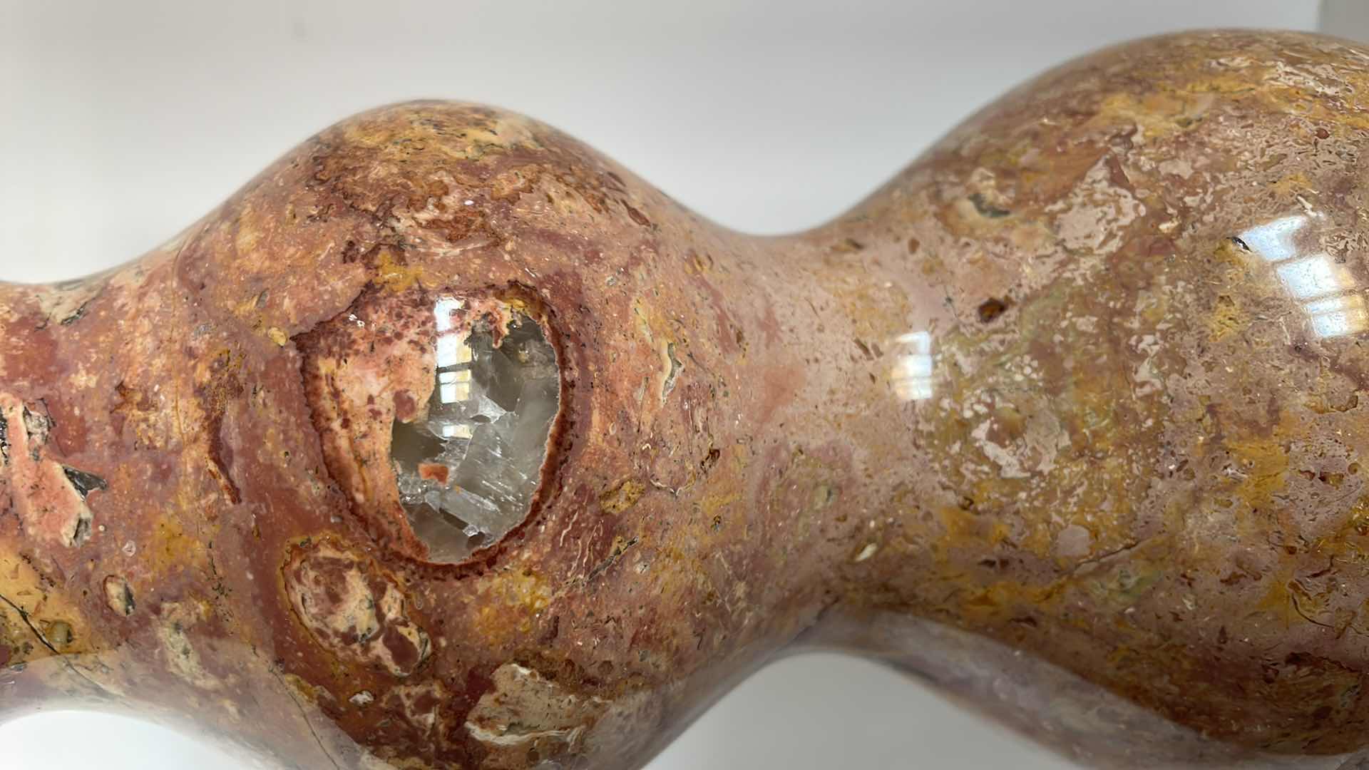 Photo 1 of HAND CARVED MARBLE VASE 16”H