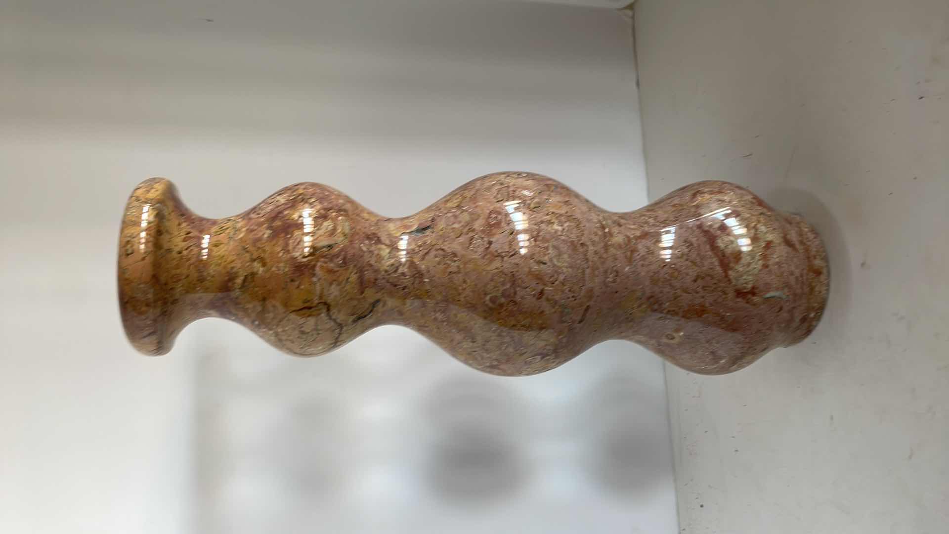 Photo 1 of HAND CARVED MARBLE VASE 16”H