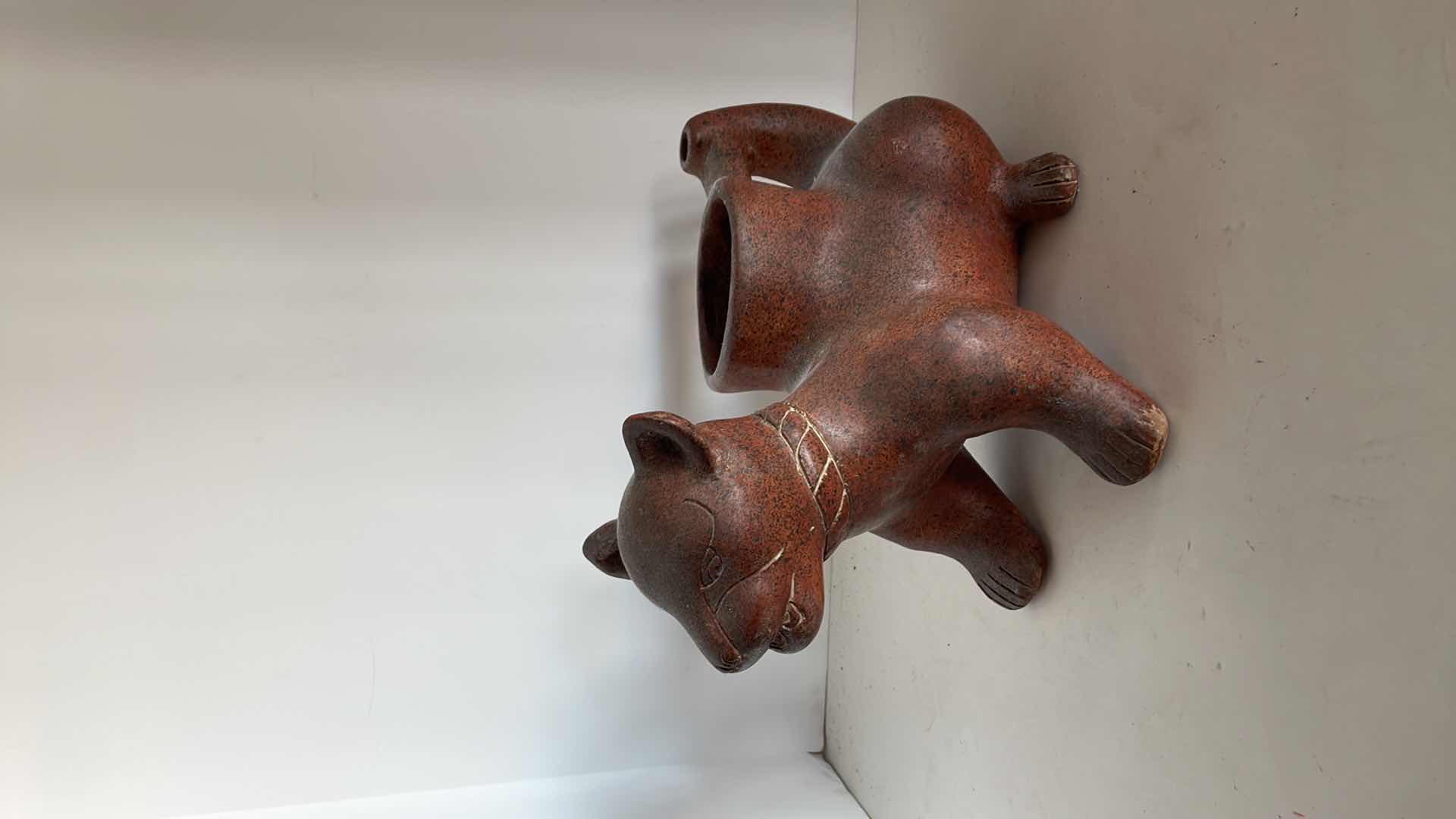 Photo 1 of CLAY CAT POT 12”