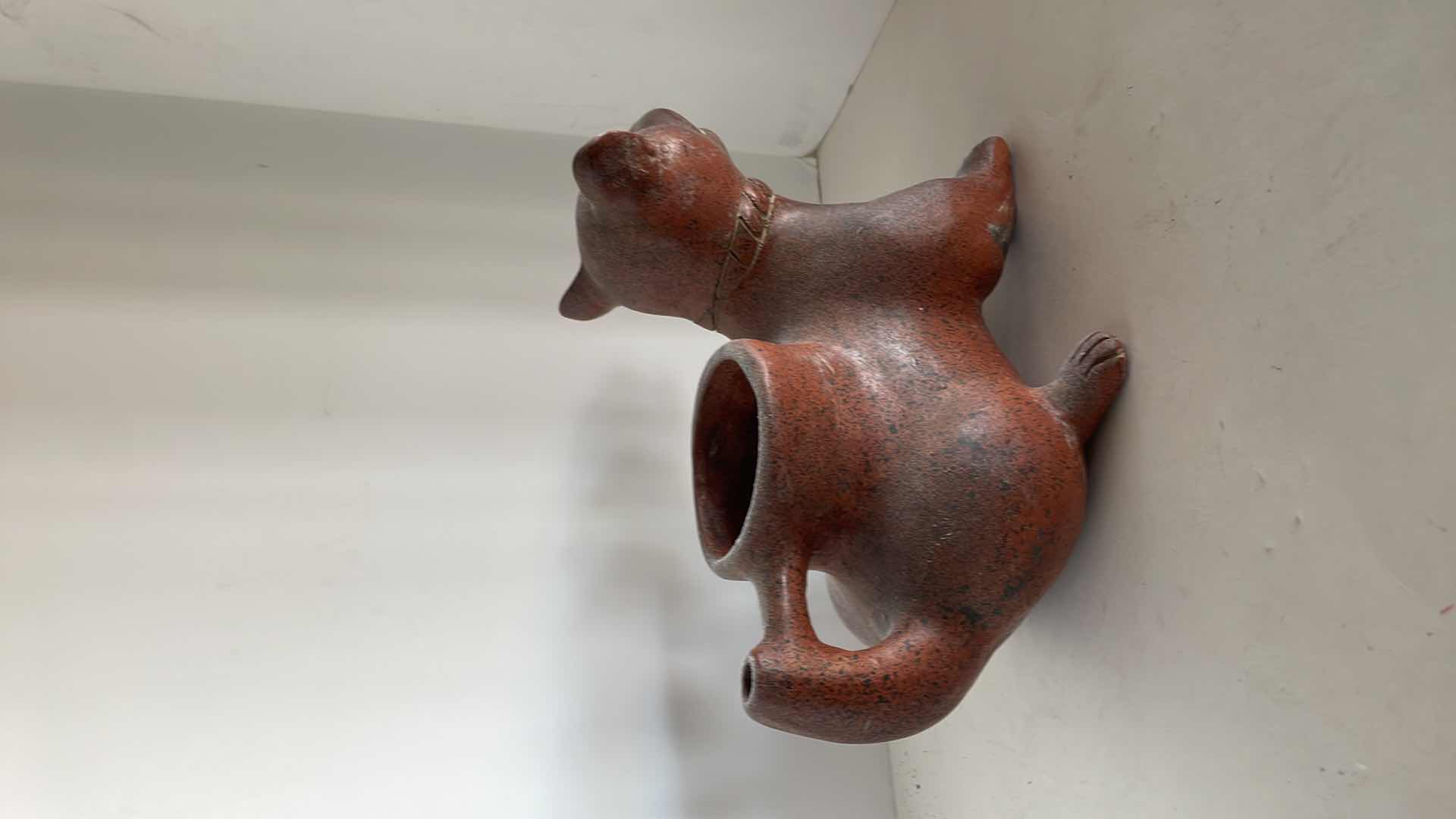 Photo 1 of CLAY CAT POT 12”