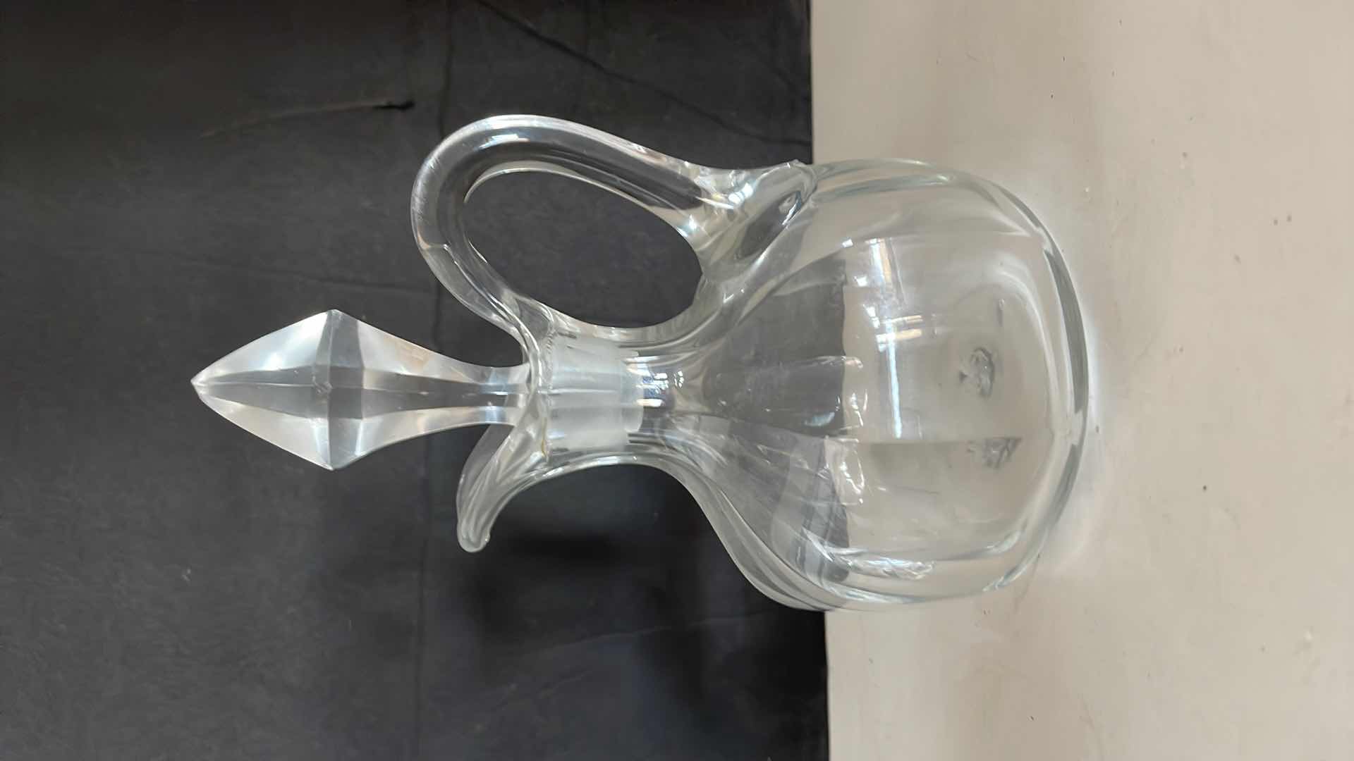 Photo 1 of CRYSTAL JARS WITH DECORATIVE STOPPERS 6”H