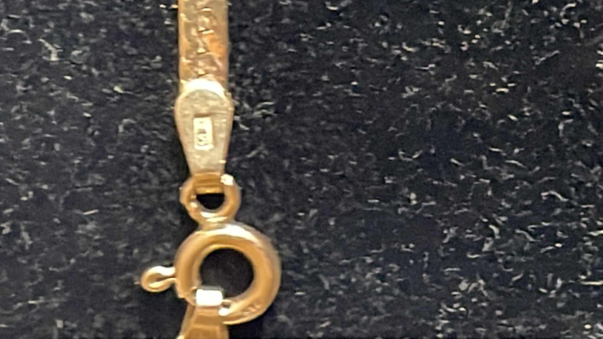 Photo 1 of FINE JEWELRY- 12” 14K GOLD HERRINGBONE CHAIN