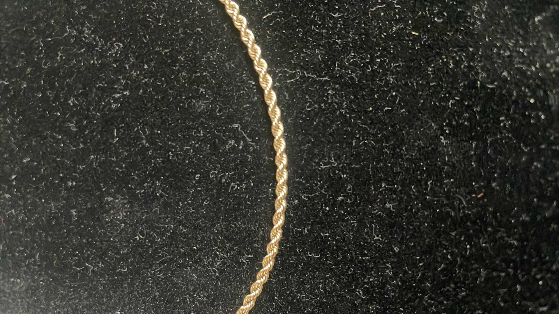 Photo 1 of FINE JEWELRY - 9” 14K GOLD ROPE CHAIN