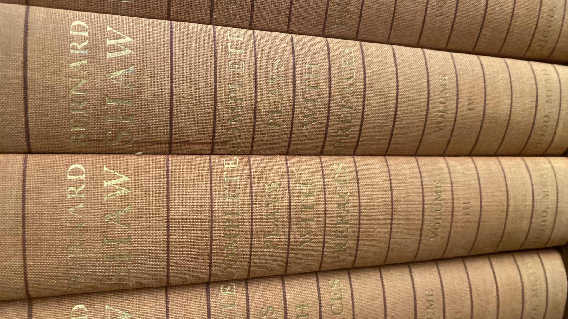 Photo 1 of  VINTAGE 1963 BERNARD SHAW COMPLETE PLAYS WITH PREFACES 6 VOLUMES