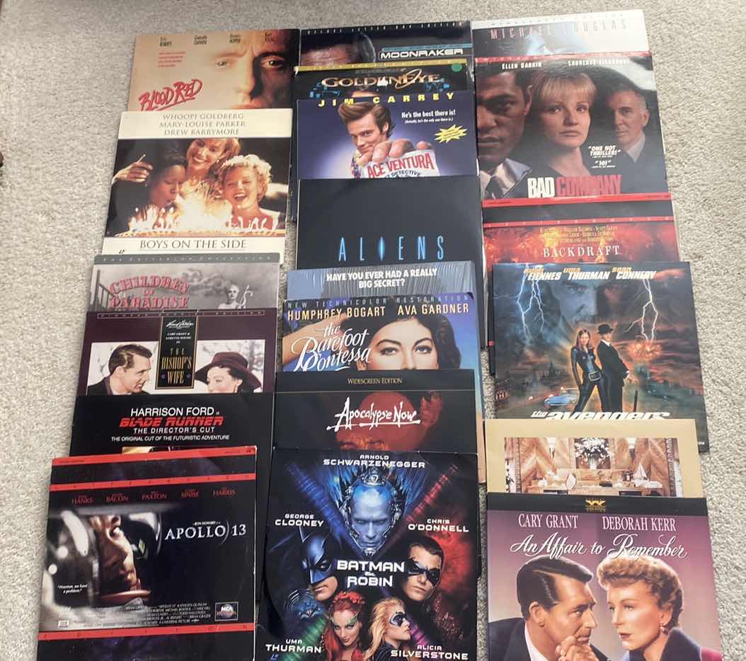 Photo 1 of 20-LASER DISC MOVIES ASSORTED TITLES