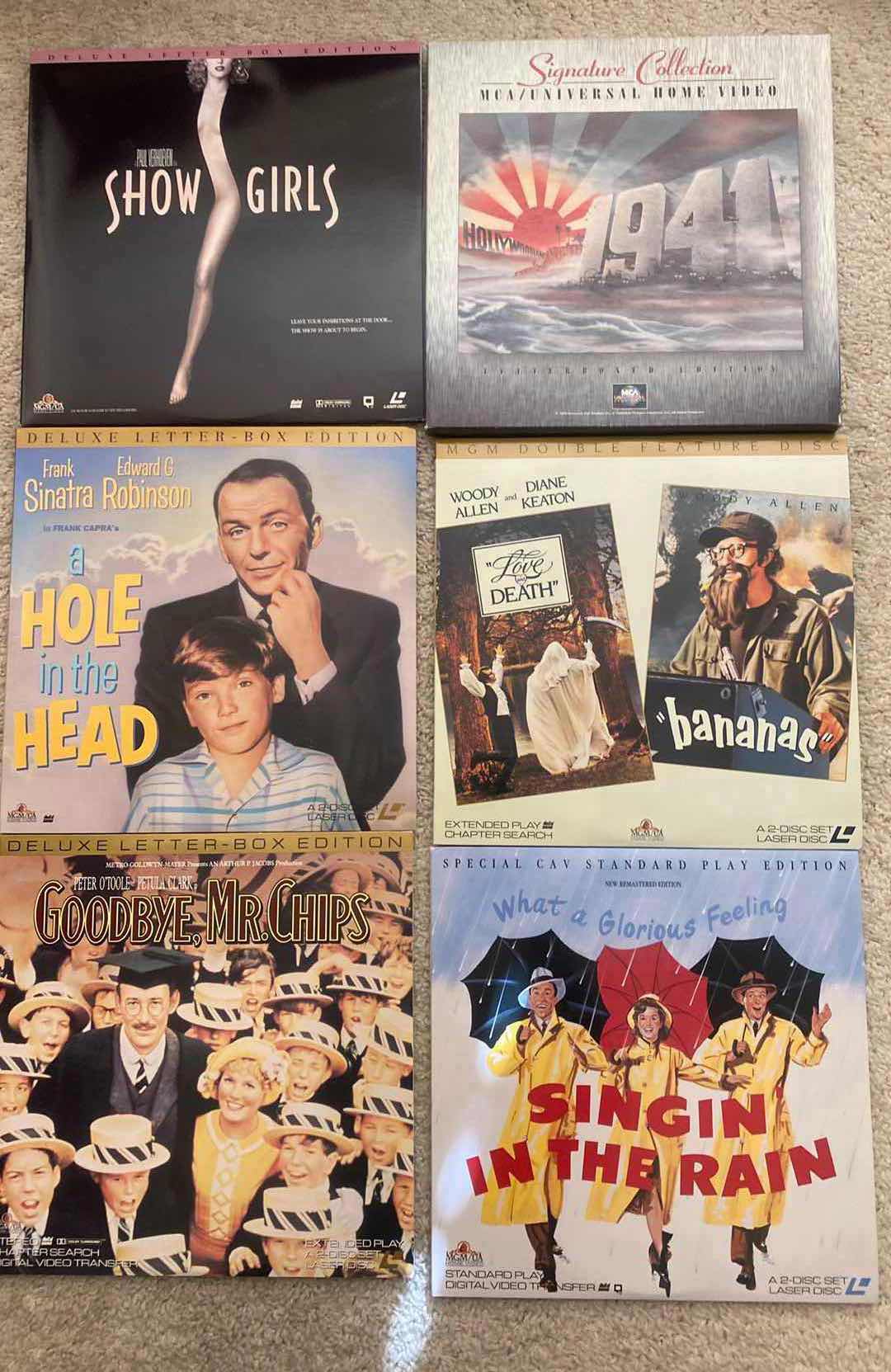 Photo 1 of 12-LASER DISC MOVIES ASSORTED TITLES & DVDS