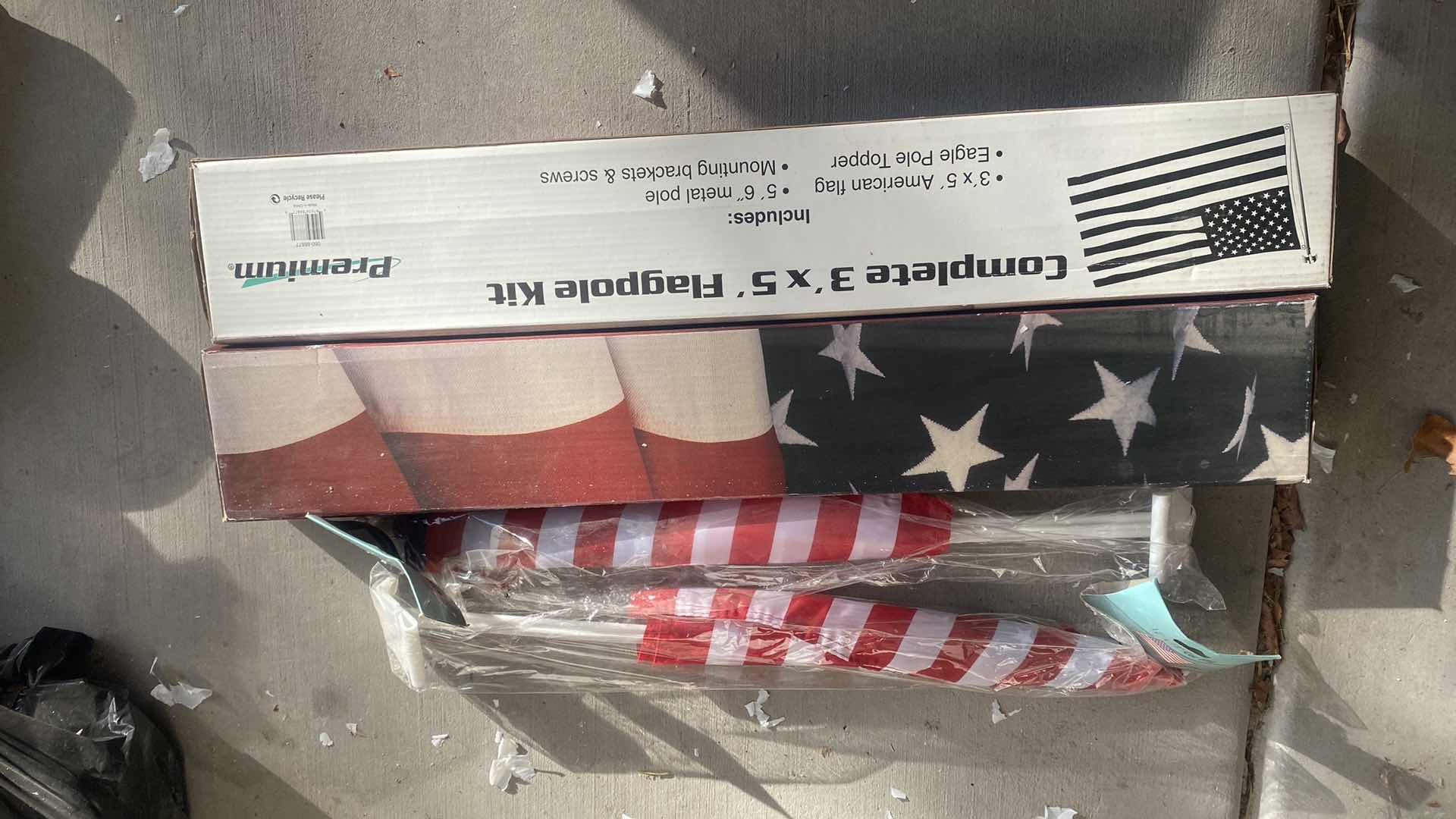 Photo 1 of 2 NEW 3’ x 5’ FLAGPOLE KITS & 2 CAR FLAGS
