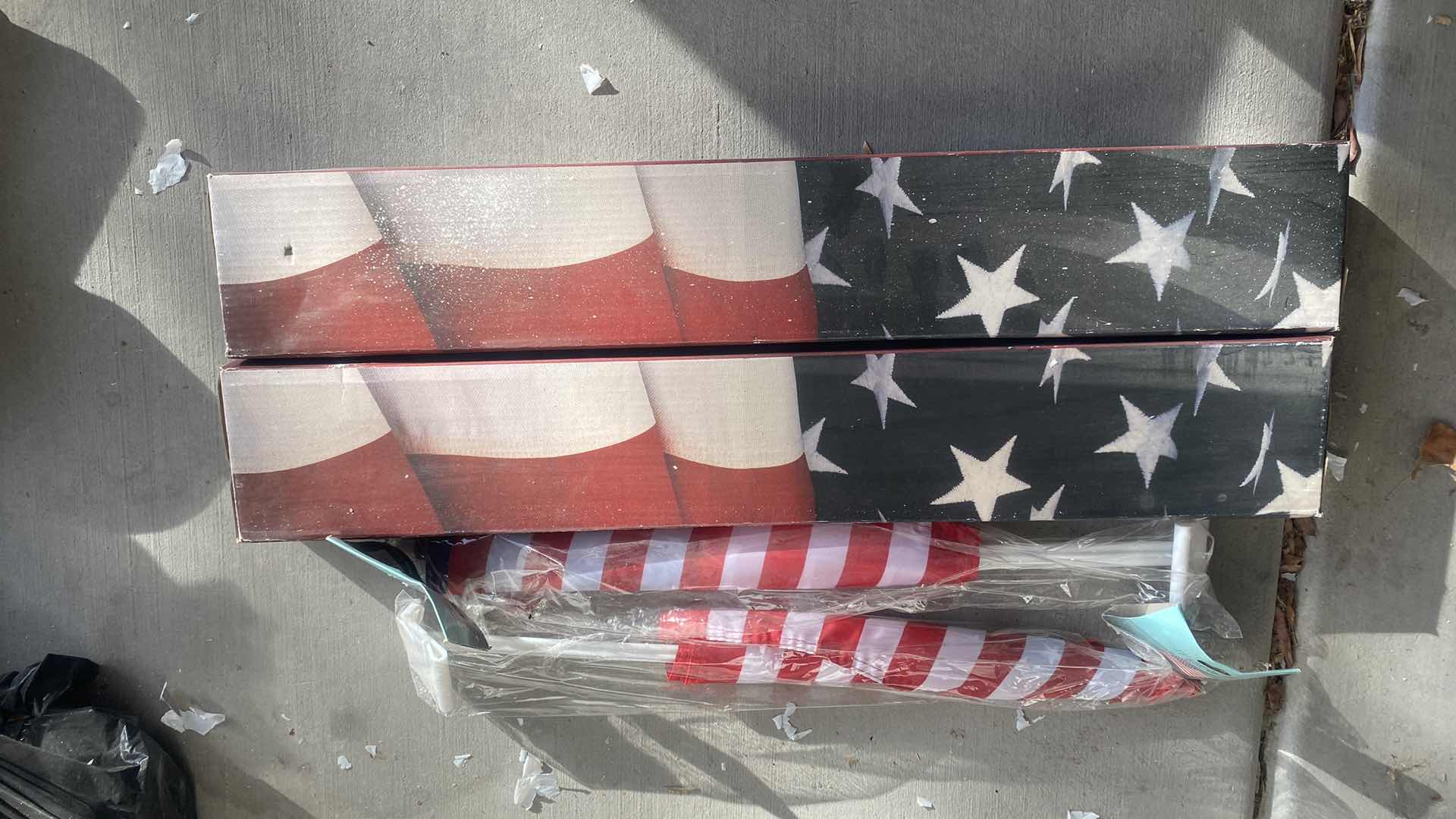 Photo 1 of 2 NEW 3’ x 5’ FLAGPOLE KITS & 2 CAR FLAGS