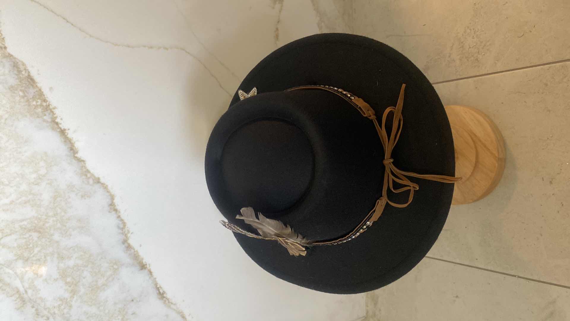 Photo 1 of NEW CUSTOM DESIGNED WOMENS FELT FEDORA HAT (ADJUSTABLE)