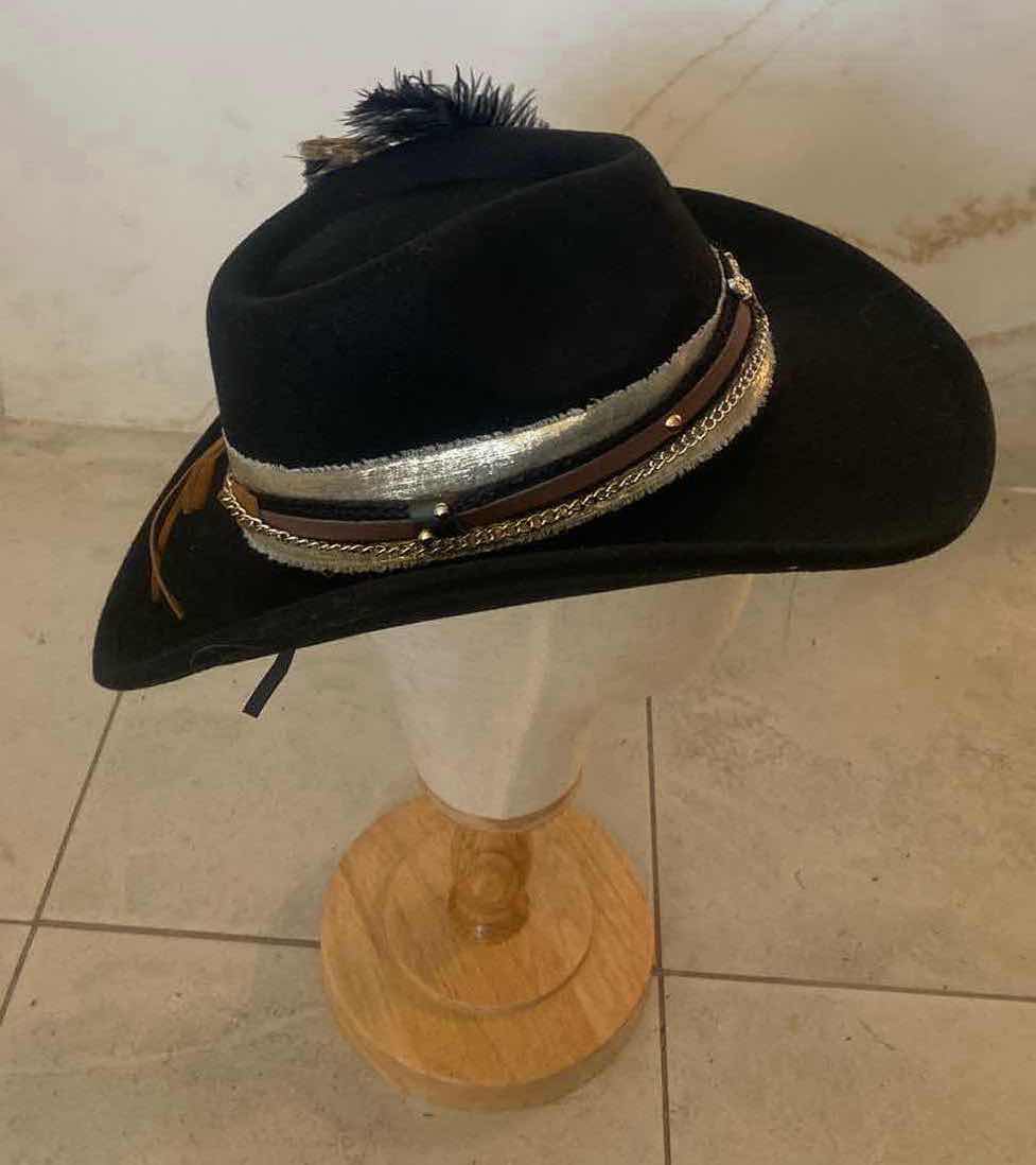 Photo 1 of NEW CUSTOM DESIGNED FELT WESTERN COWGIRL HAT (ADJUSTABLE)