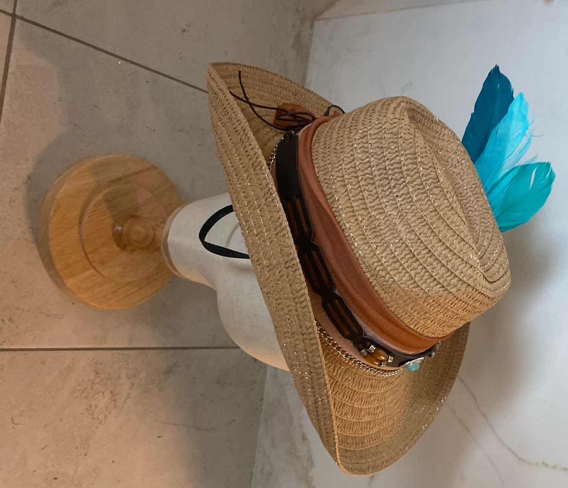 Photo 1 of NEW CUSTOM DESIGNED STRAW WESTERN COWGIRL HAT (ADJUSTABLE)