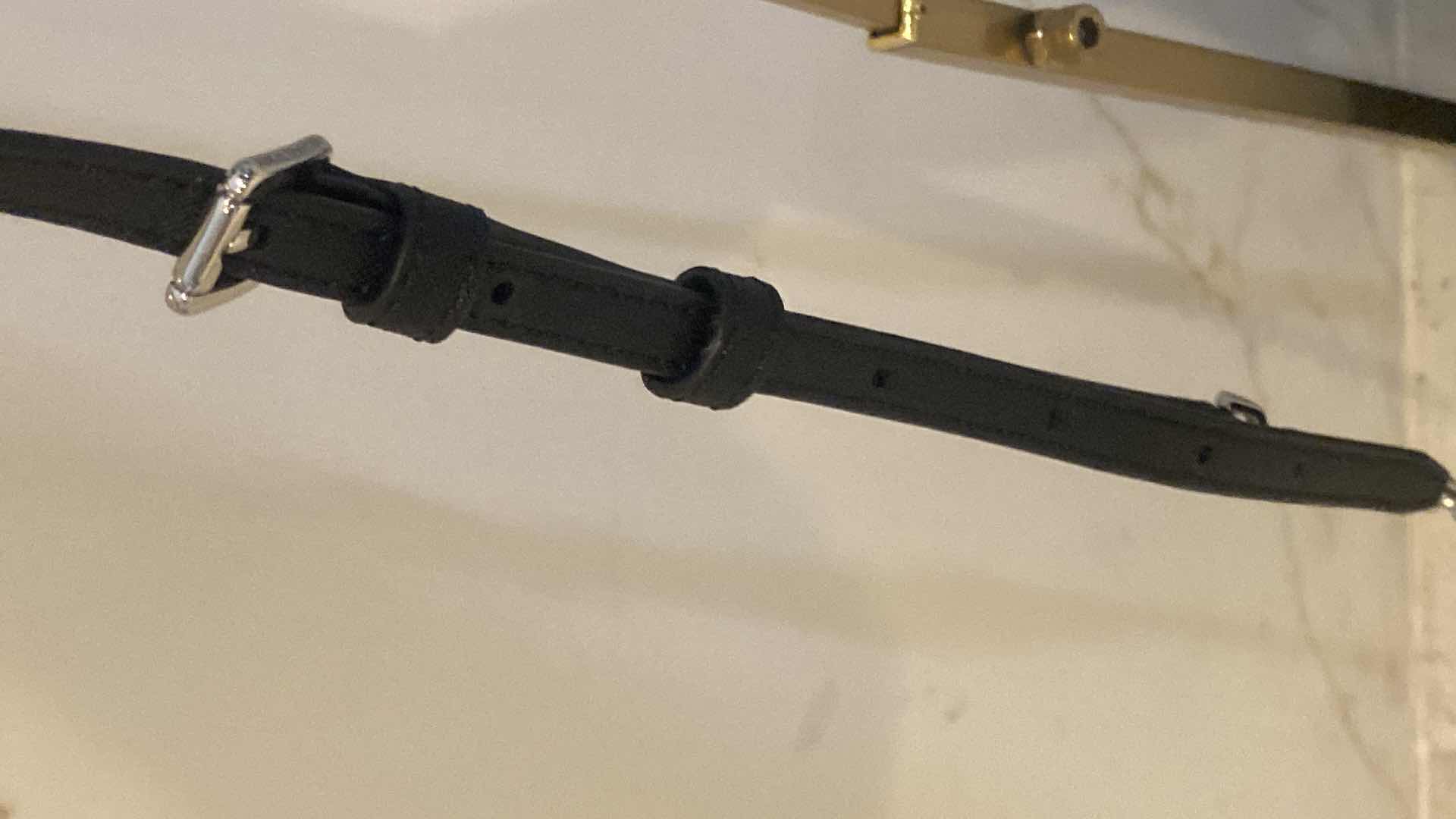 Photo 1 of MICHAEL KORS BLACK EPI LEATHER CROSSBODY HANDBAG WITH ADJUSTABLE STRAP & BACK CARD POCKET