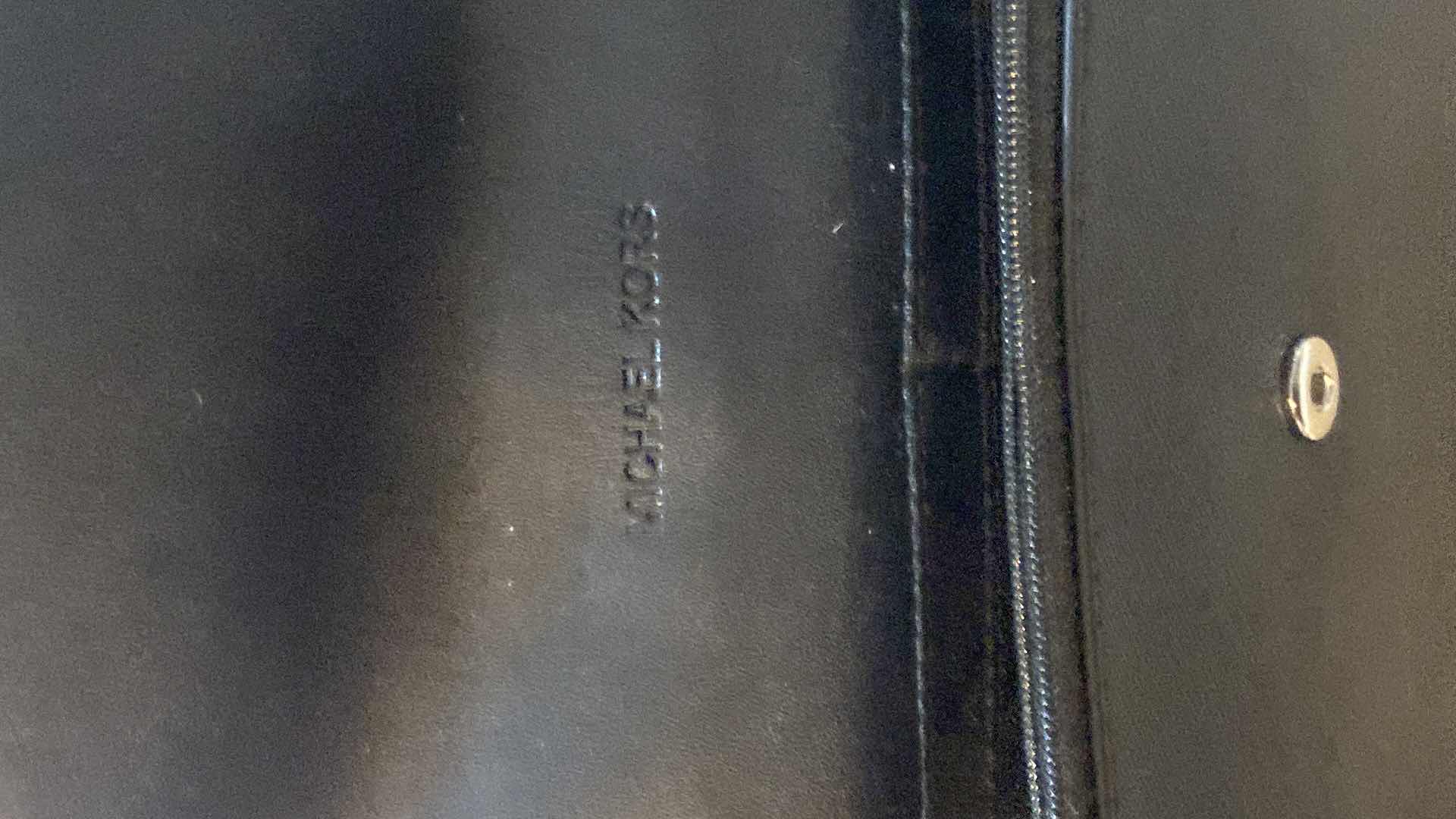 Photo 1 of MICHAEL KORS BLACK EPI LEATHER CROSSBODY HANDBAG WITH ADJUSTABLE STRAP & BACK CARD POCKET