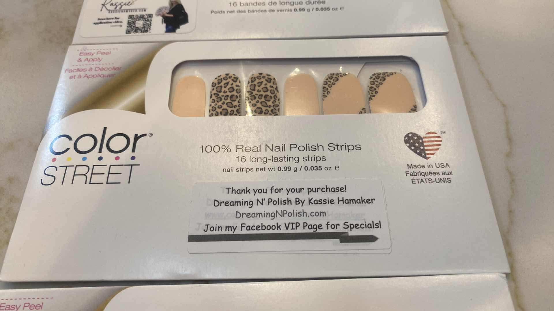 Photo 1 of NEW 5 - COLOR STREET 100% REAL NAIL POLISH STRIPS