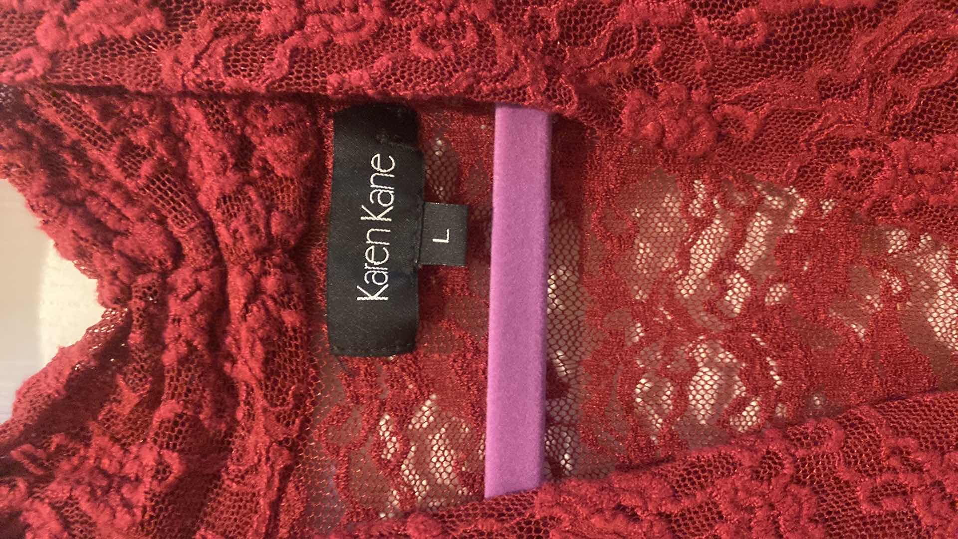 Photo 1 of KAREN KANE LACE WOMENS TOP SIZE LARGE