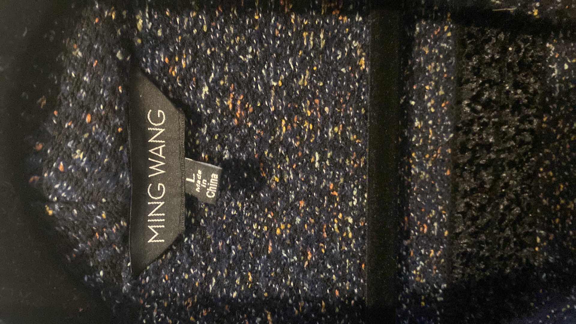 Photo 1 of MING WANG LONG SLEEVE KNIT JACKET WOMENS SIZE LARGE