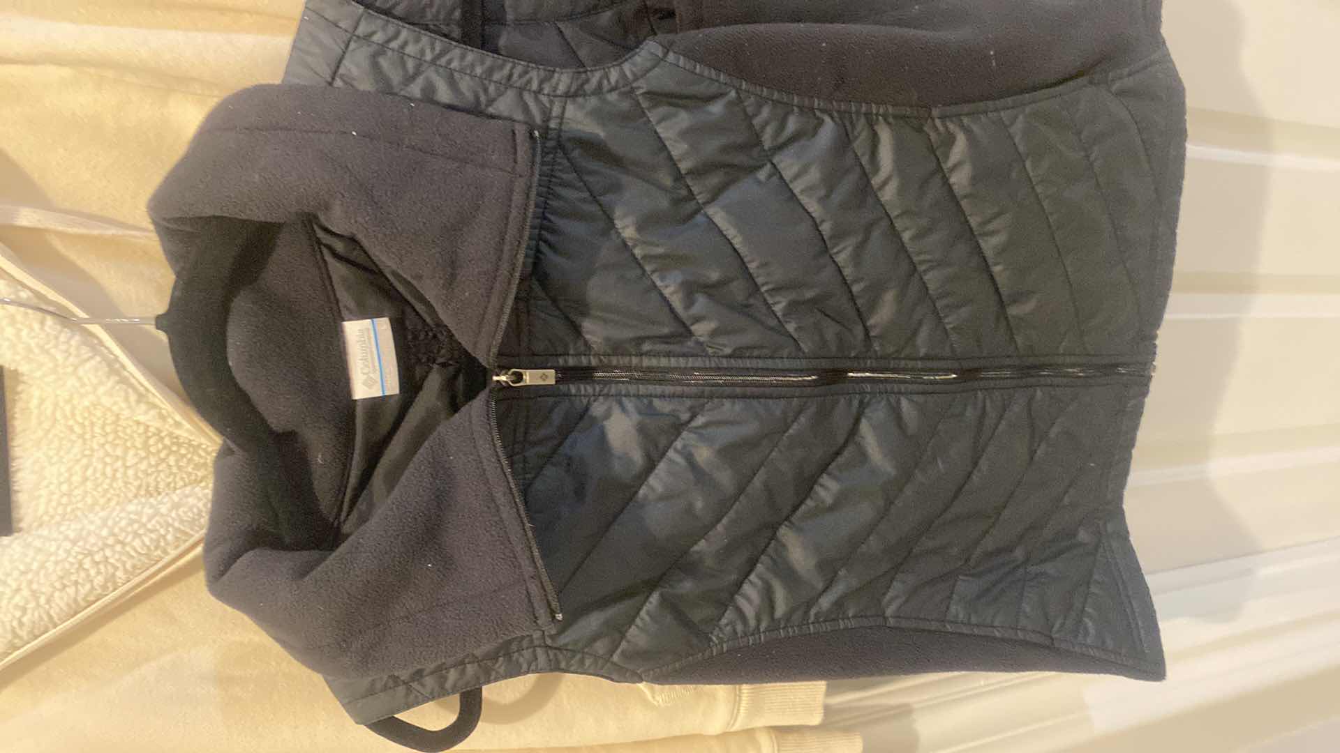 View 2 of 2 WOMENS SIZE MEDIUM ZIP UP SWEAT SHIRTS & 1 COLUMBIA SIZE LARGE VEST