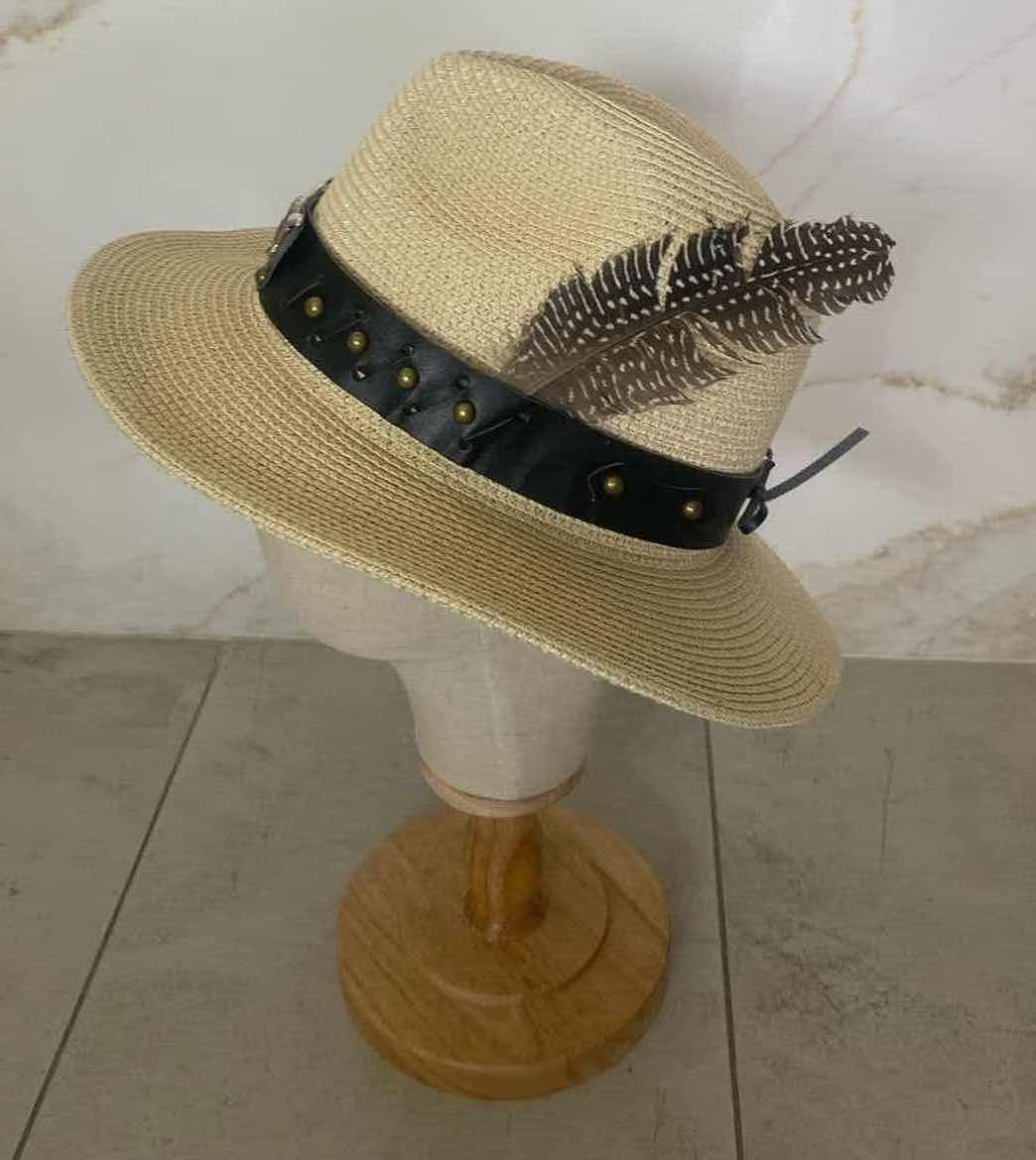 Photo 1 of NEW CUSTOM DESIGNED STRAW POLYESTER WESTERN COWGIRL HAT (ADJUSTABLE)