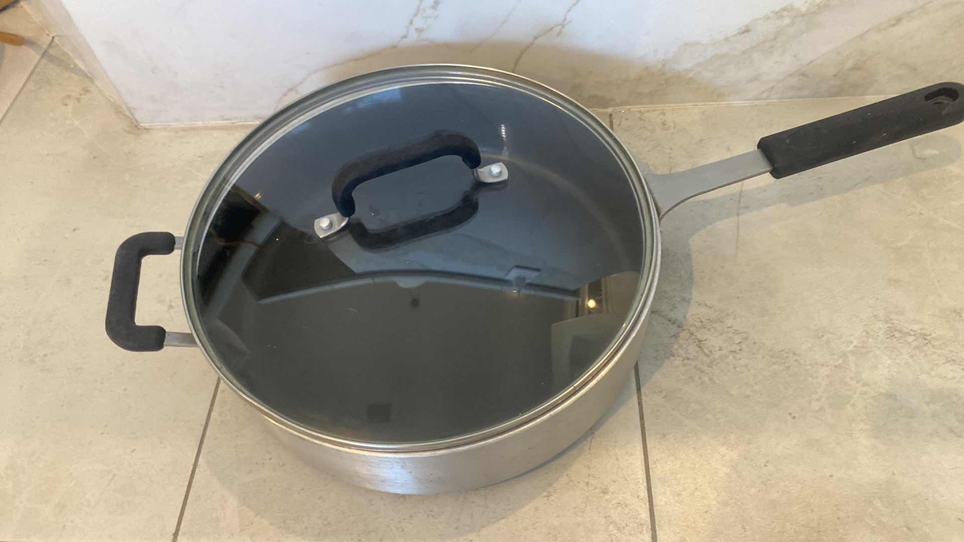 Photo 1 of FOOD NETWORK EXTRA LARGE DEEP SKILLET WITH GLASS LID 121/2” EXCLUDING HANDLES