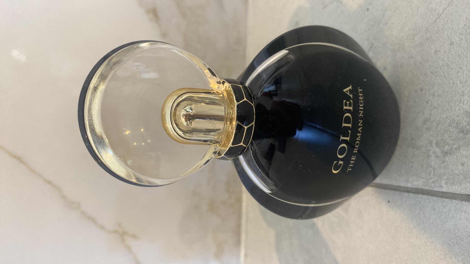 Photo 1 of 2 PERFUM- GOLDEA 2.5 oz 90%FULL, BVLGARI AU THE BLANC 2.5 oz 60% FULL