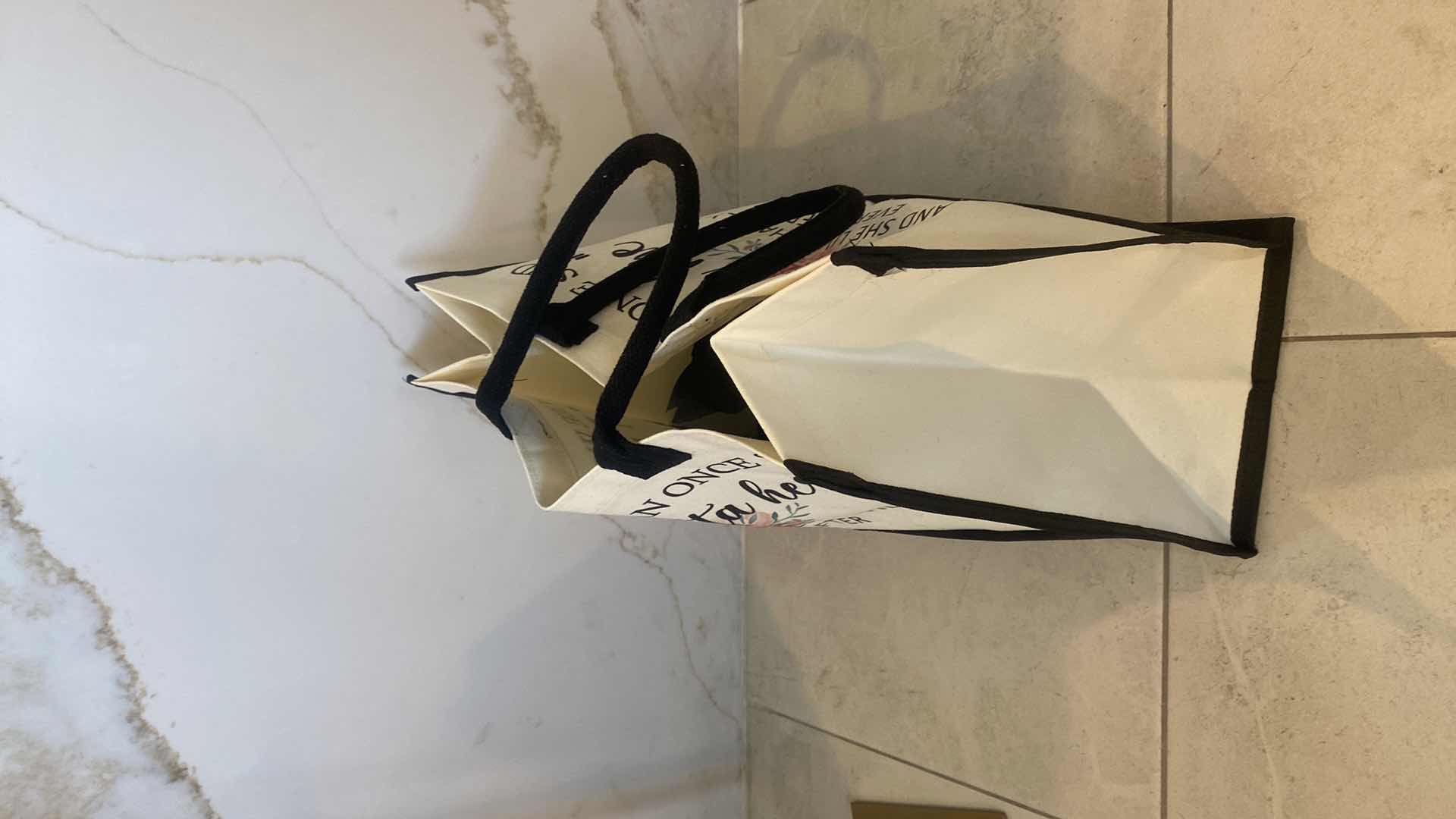 Photo 4 of NEW CANVAS TOTE - PRINTED ON BOTH SIDES 17“ x 7“ H12 1/2” EXCLUDING HANDLES