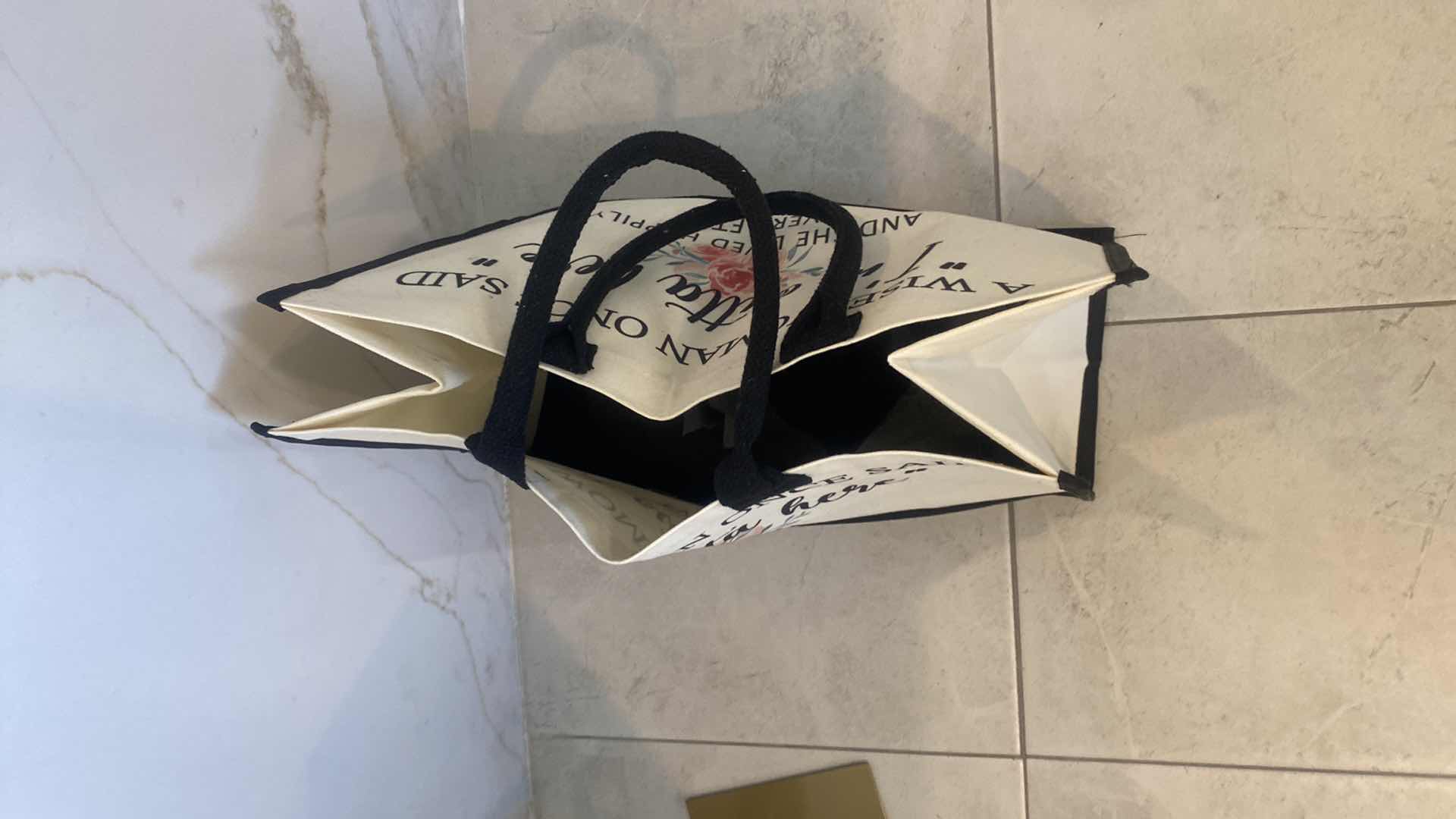 Photo 1 of NEW CANVAS TOTE - PRINTED ON BOTH SIDES 17“ x 7“ H12 1/2” EXCLUDING HANDLES